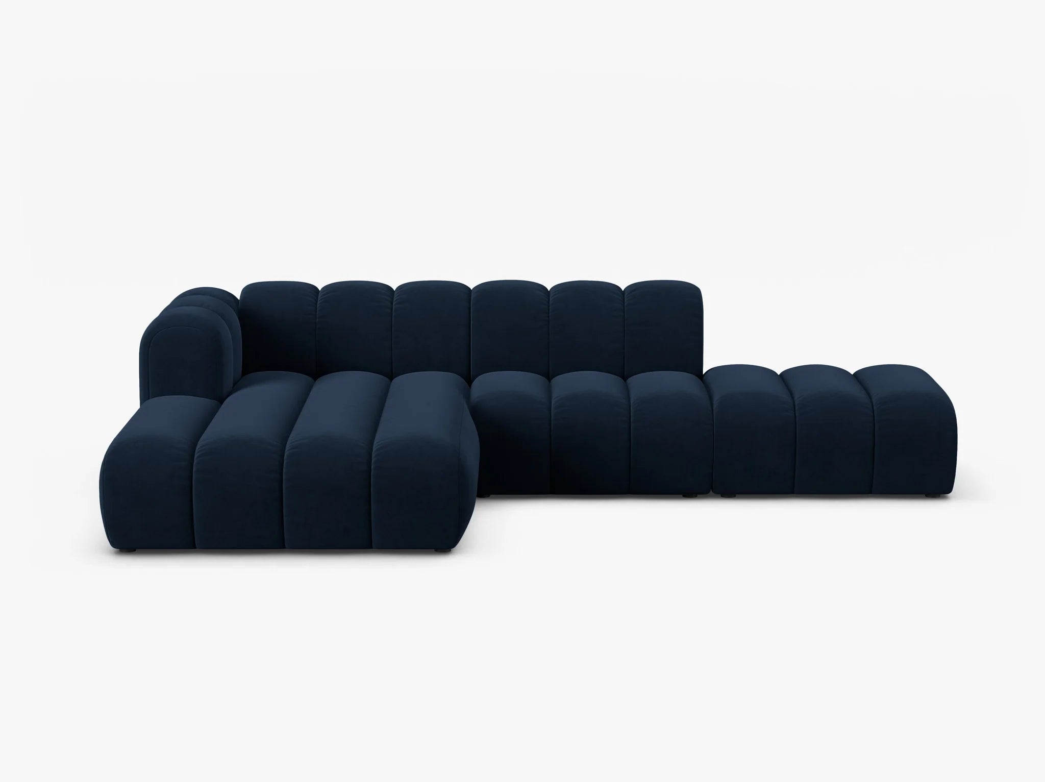 Grandé Ecksofa (links) in Samt, 299 cm Breite - Modulsofa-1