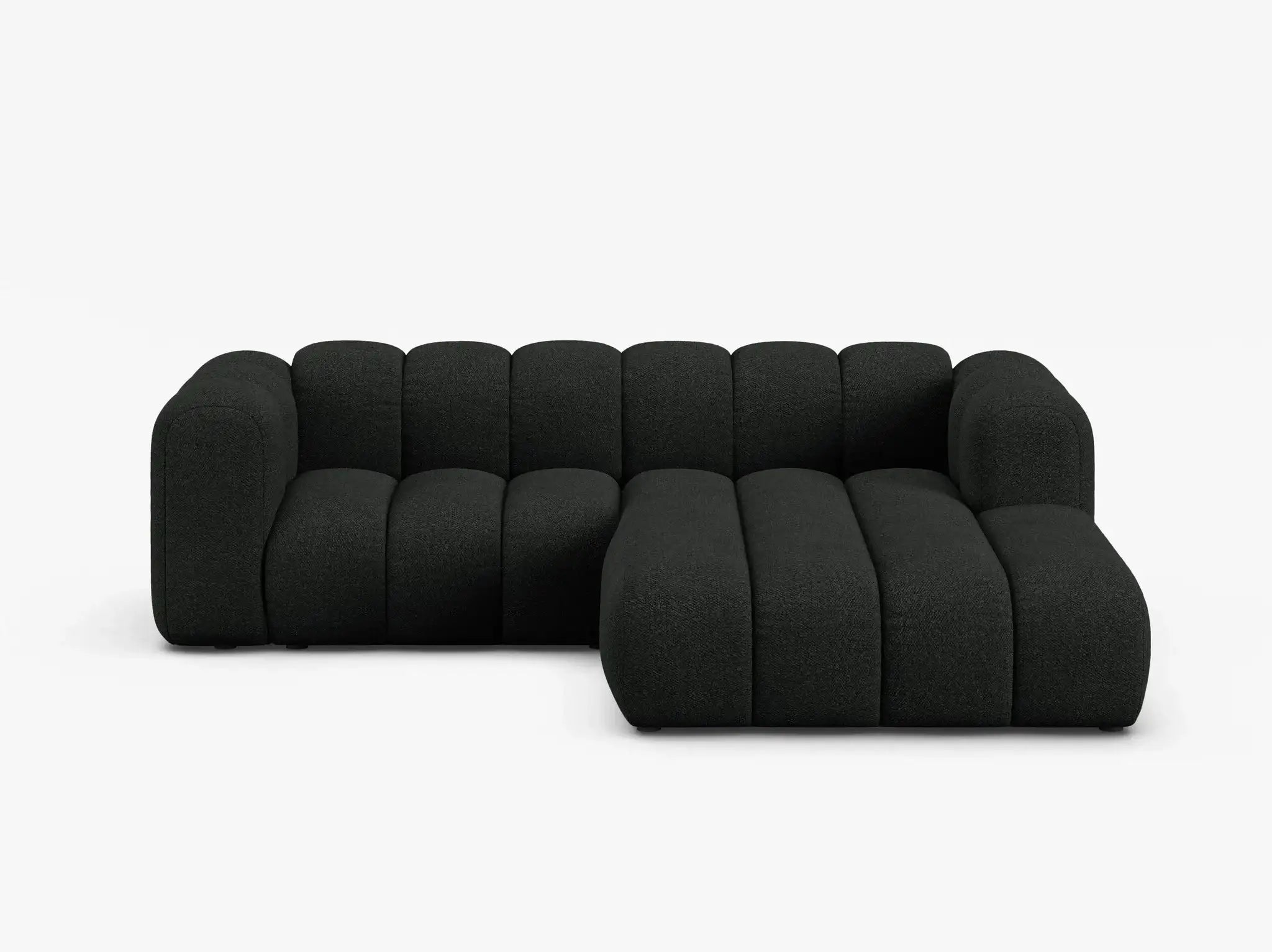 Grandé Ecksofa (rechts) in Bouclé, 230 cm Breite - Modulsofa-1