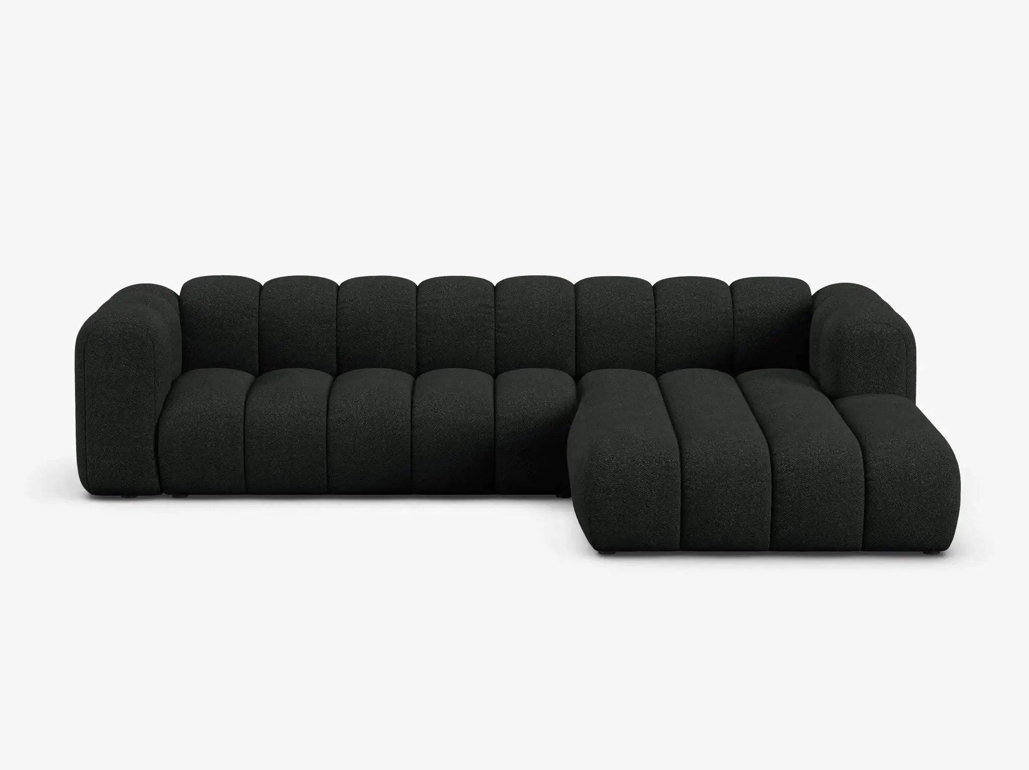 Grandé Ecksofa (rechts) in Bouclé, 290 cm Breite - Modulsofa-1