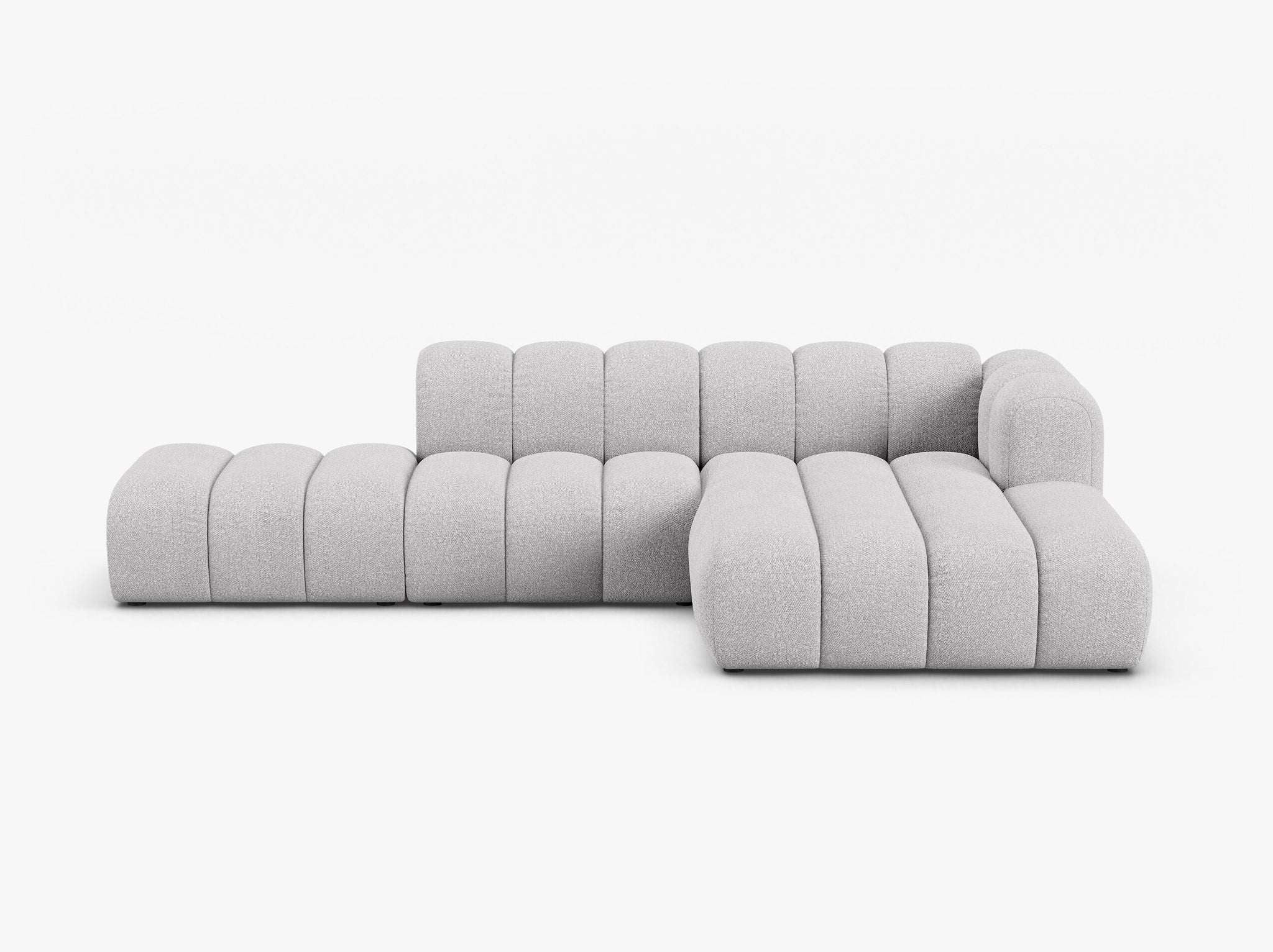 Grandé Ecksofa (rechts) in Bouclé, 299 cm Breite - Modulsofa-3