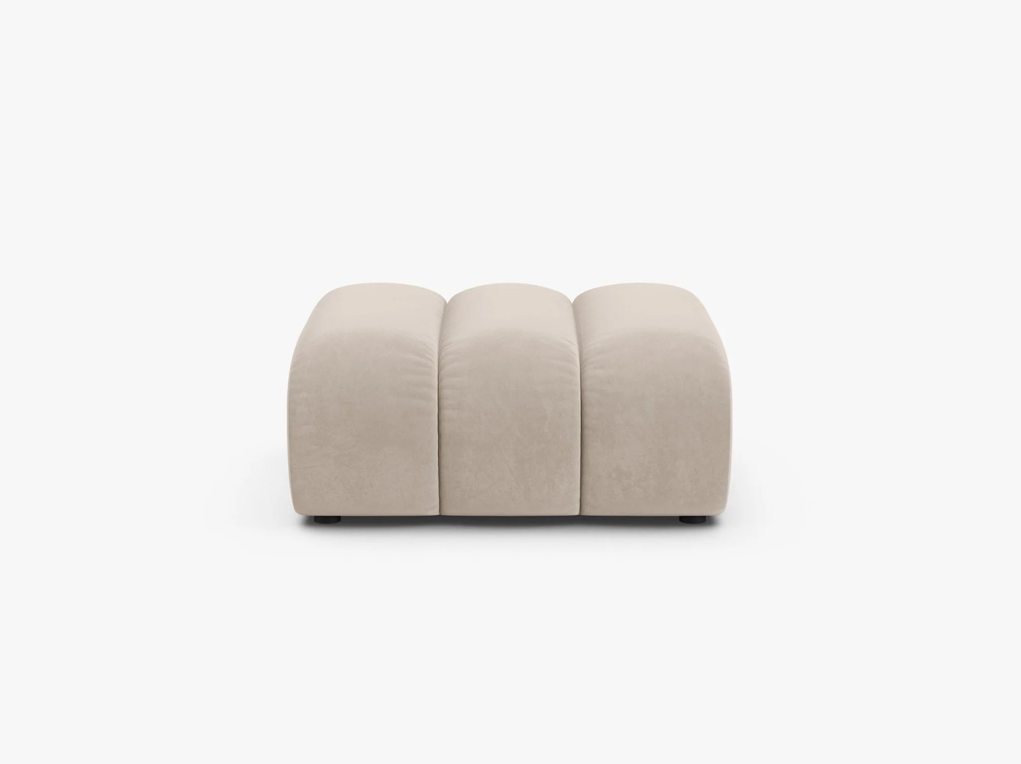 Grandé Hocker in Samt, 92 cm Breite - Modulsofa-3