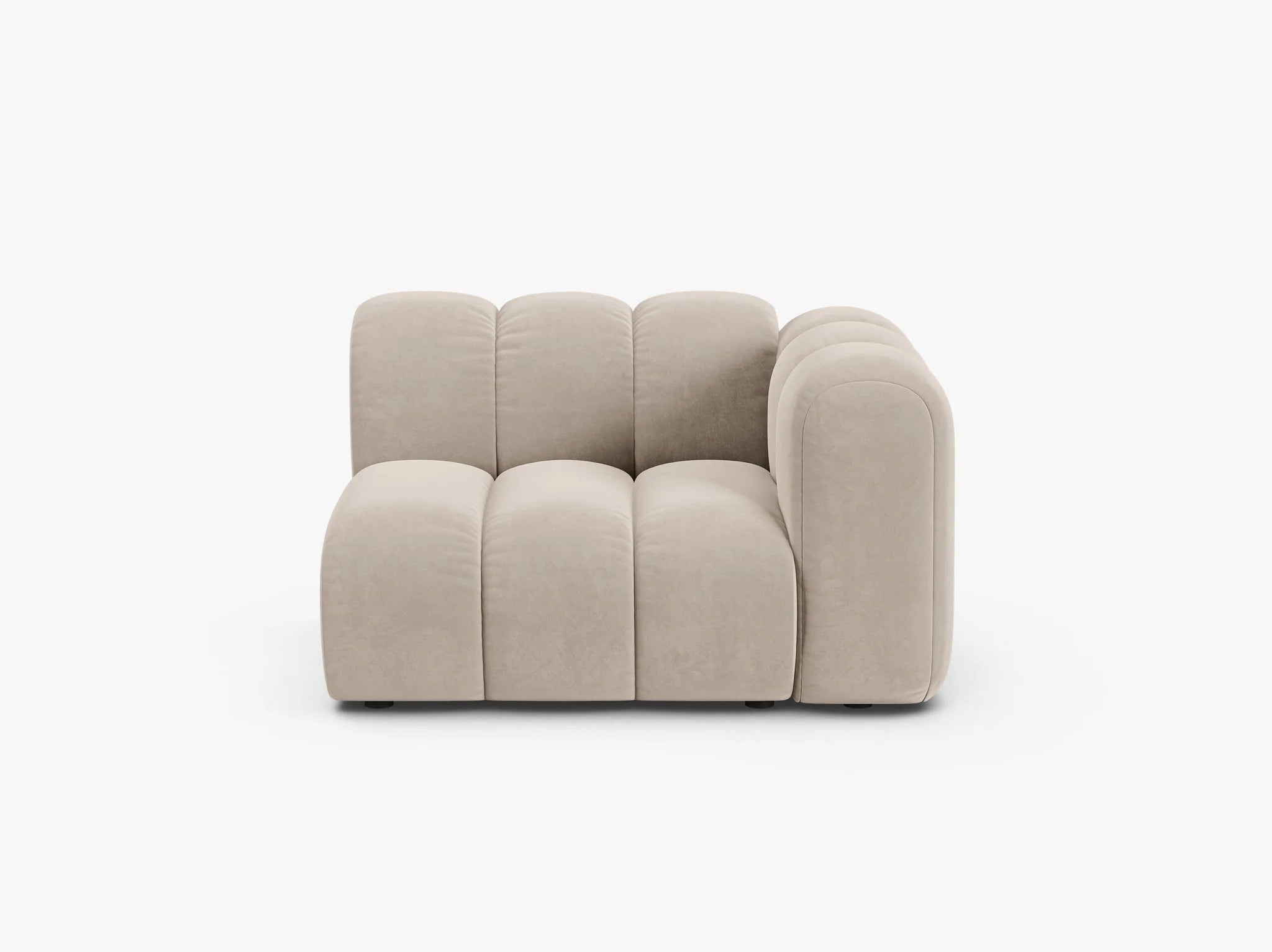 Grandé Modul (rechts) in Samt, 115 cm Breite - Modulsofa