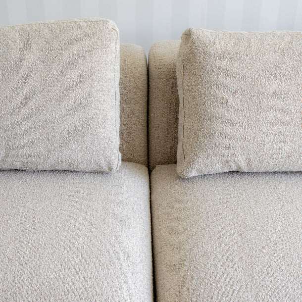 Nolio Modulsofa (rechts) in Bouclé Braun, 315 cm Breite | PolsterOase