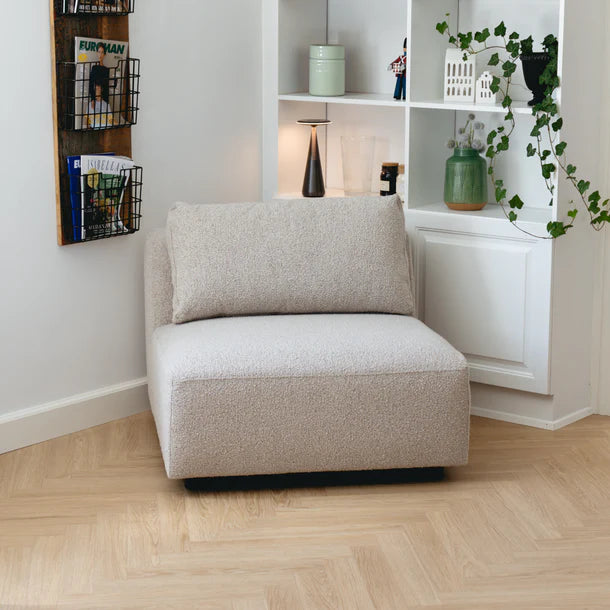 Nolio Modulsofa (rechts) in Bouclé Braun, 315 cm Breite | PolsterOase