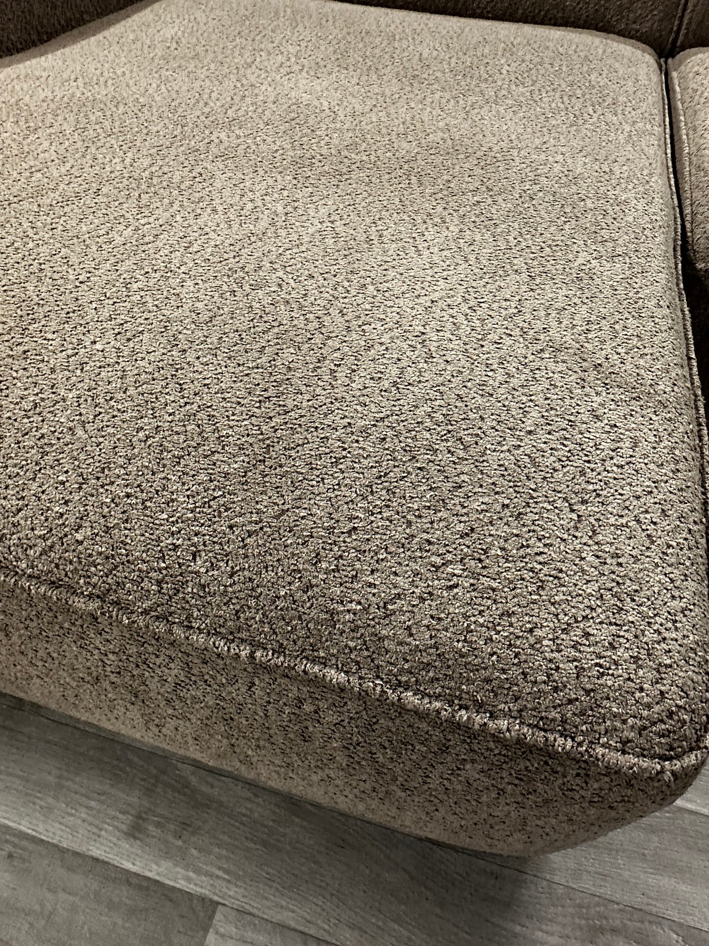 Ecksofa L-Form / Modulsofa in Teddy Braun