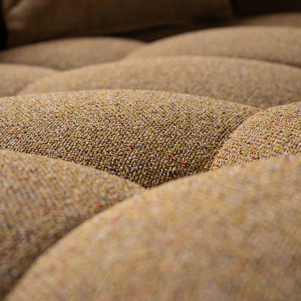 Bora Ecksofa (links) in Bouclé Gold, 240 cm Breite | PolsterOase