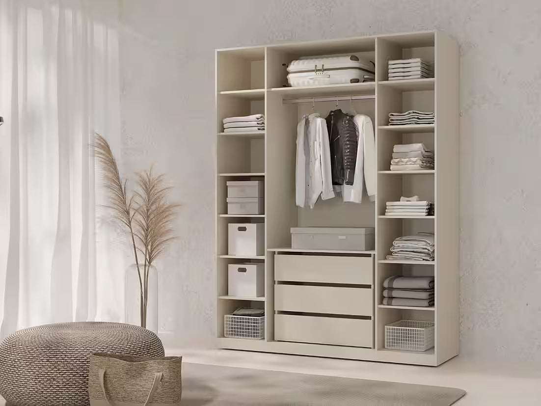 Kleiderschrank LENO 180 – Drehtürenschrank mit 4 Türen, Soft-Close & Kleiderstange