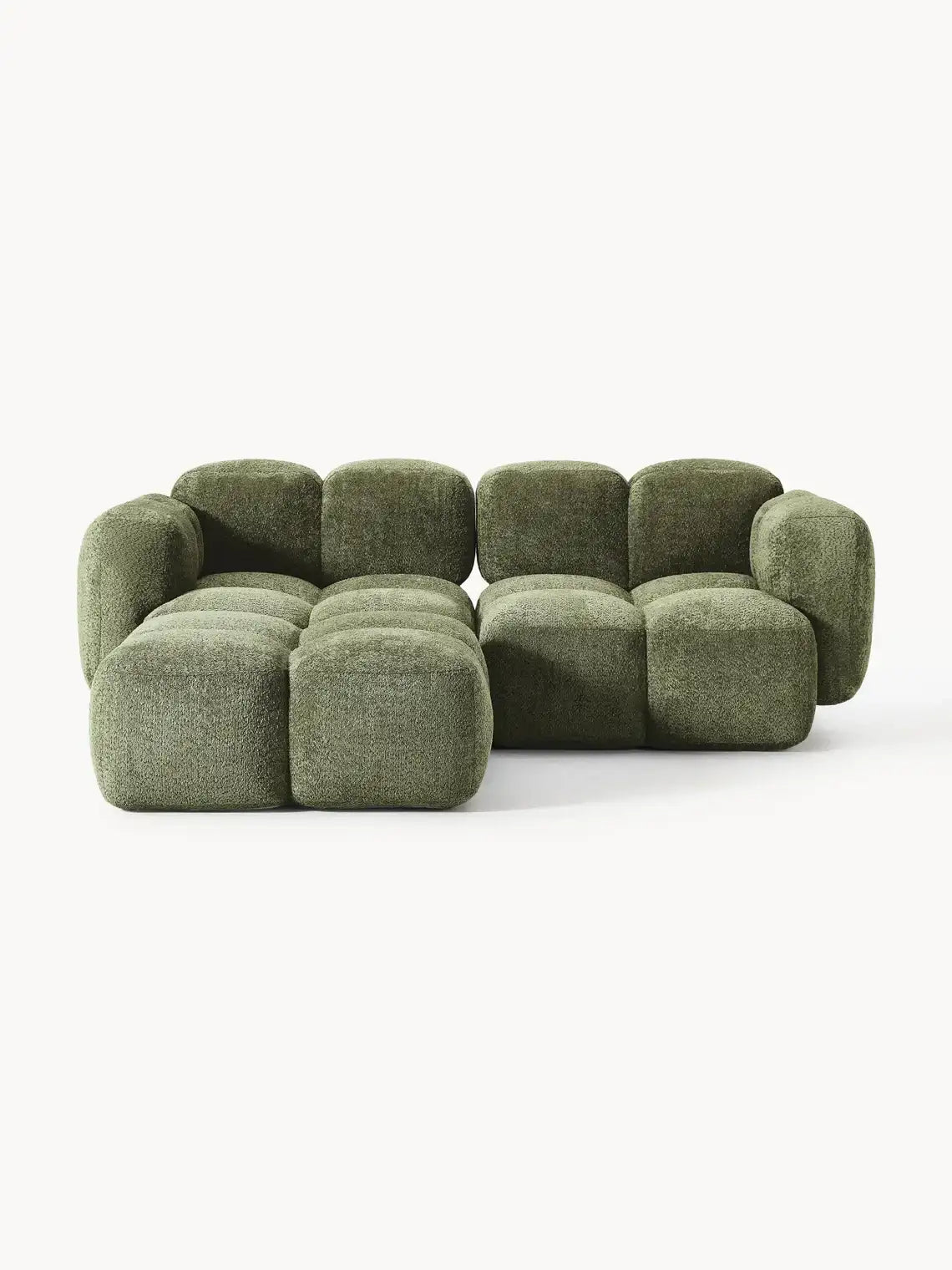 Luno_2-Sitzer_Ecksofa #Variant_Grün-Links