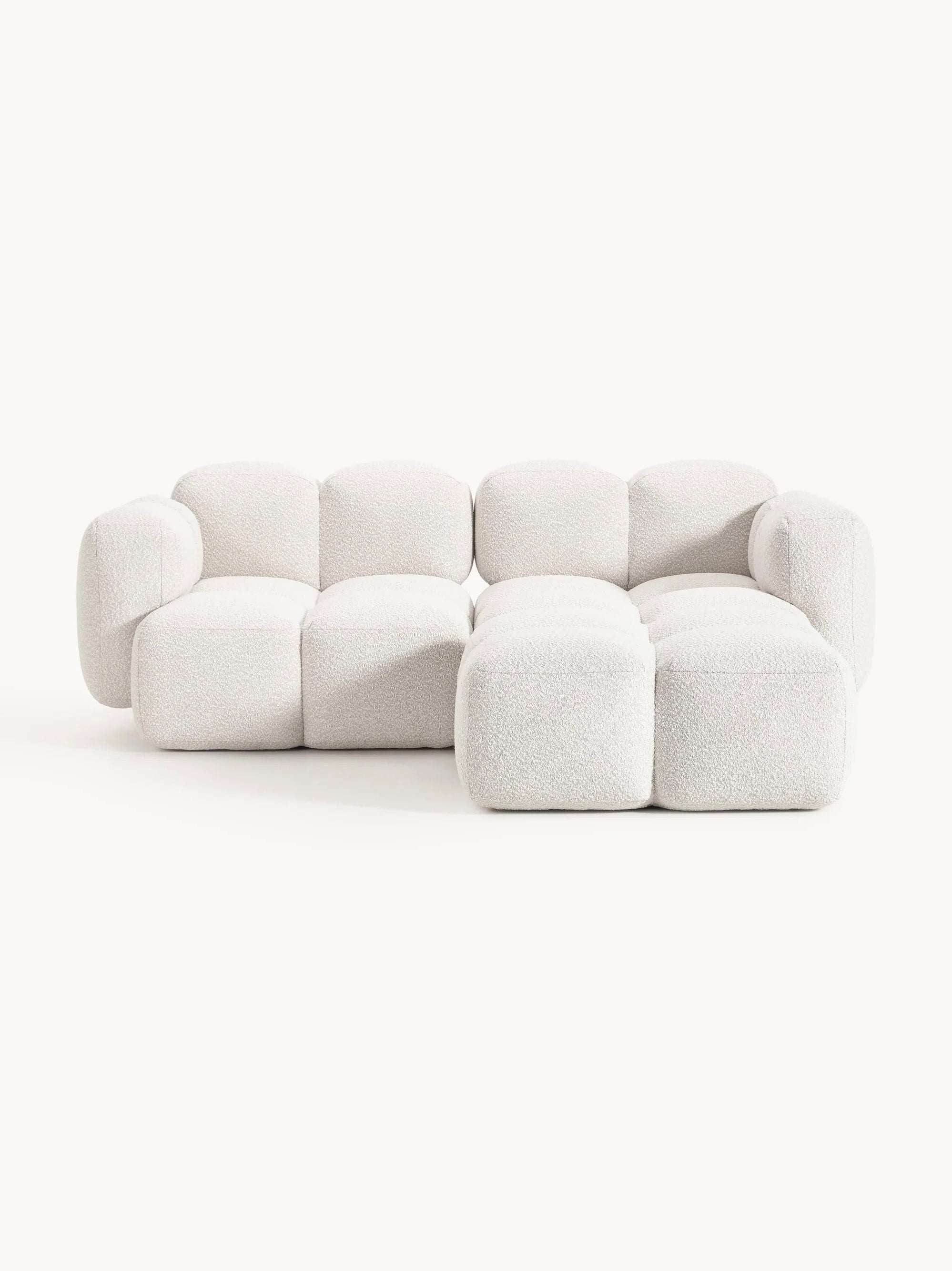 Luno 2-Sitzer Ecksofa (rechts) in Bouclé, 212 cm Breite-1