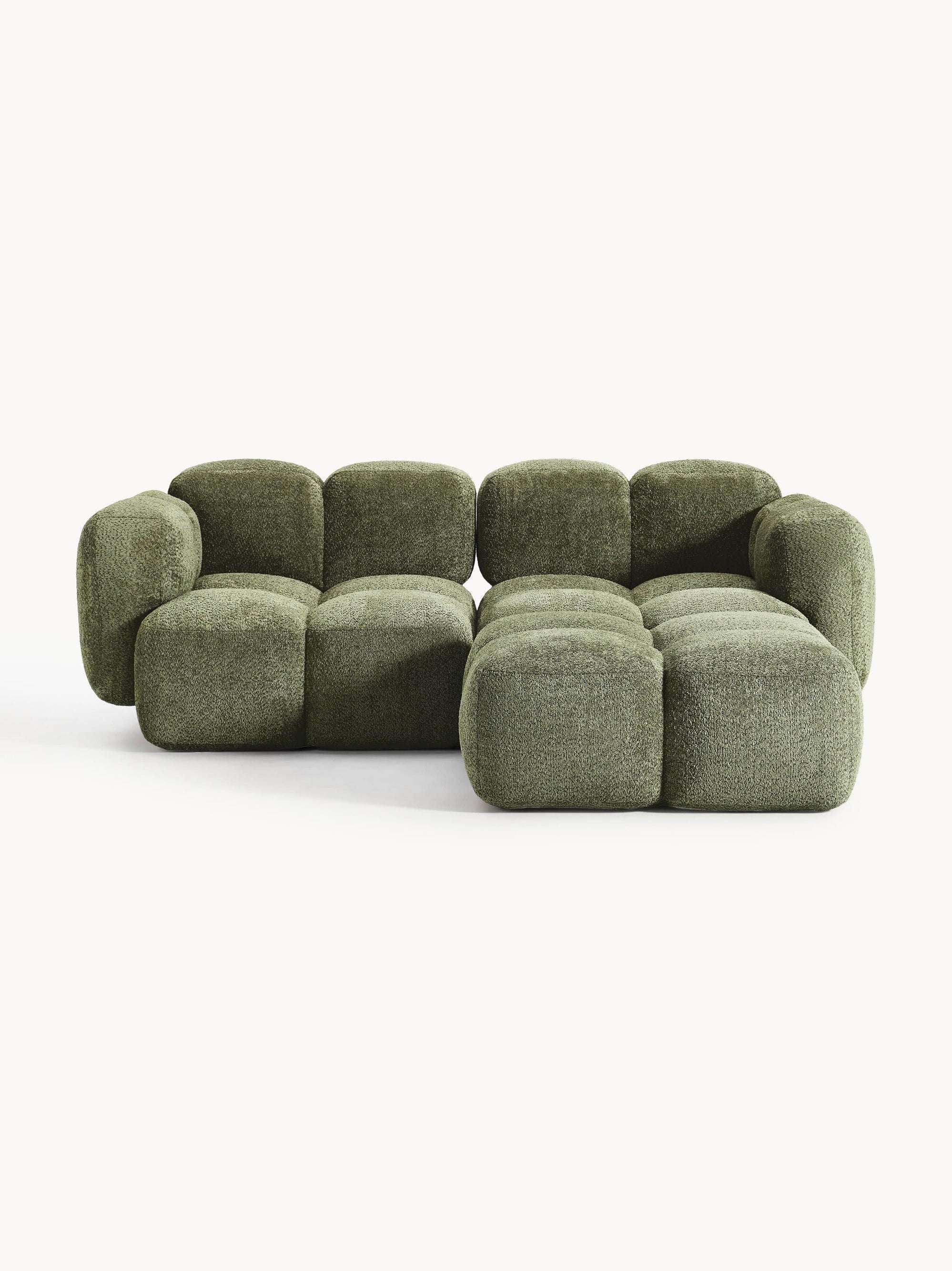 Luno 2-Sitzer Ecksofa (rechts) in Bouclé, 212 cm Breite-3