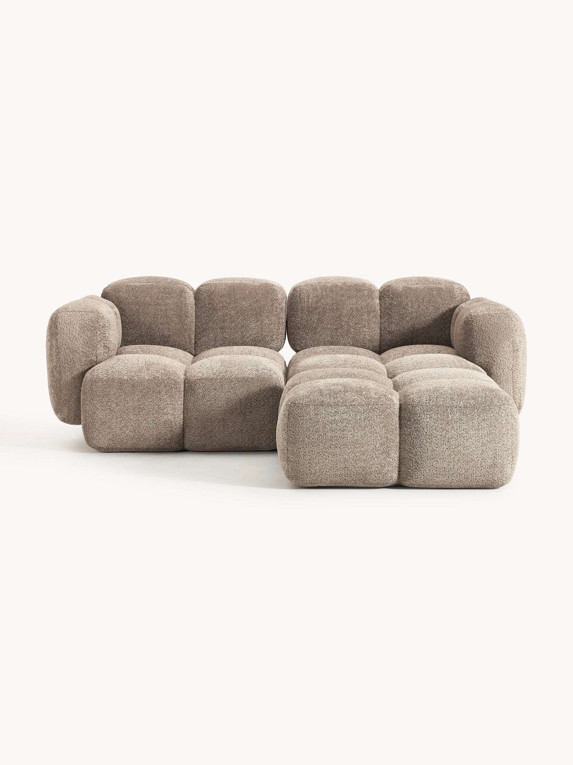 Luno 2-Sitzer Ecksofa (rechts) in Bouclé, 212 cm Breite-4