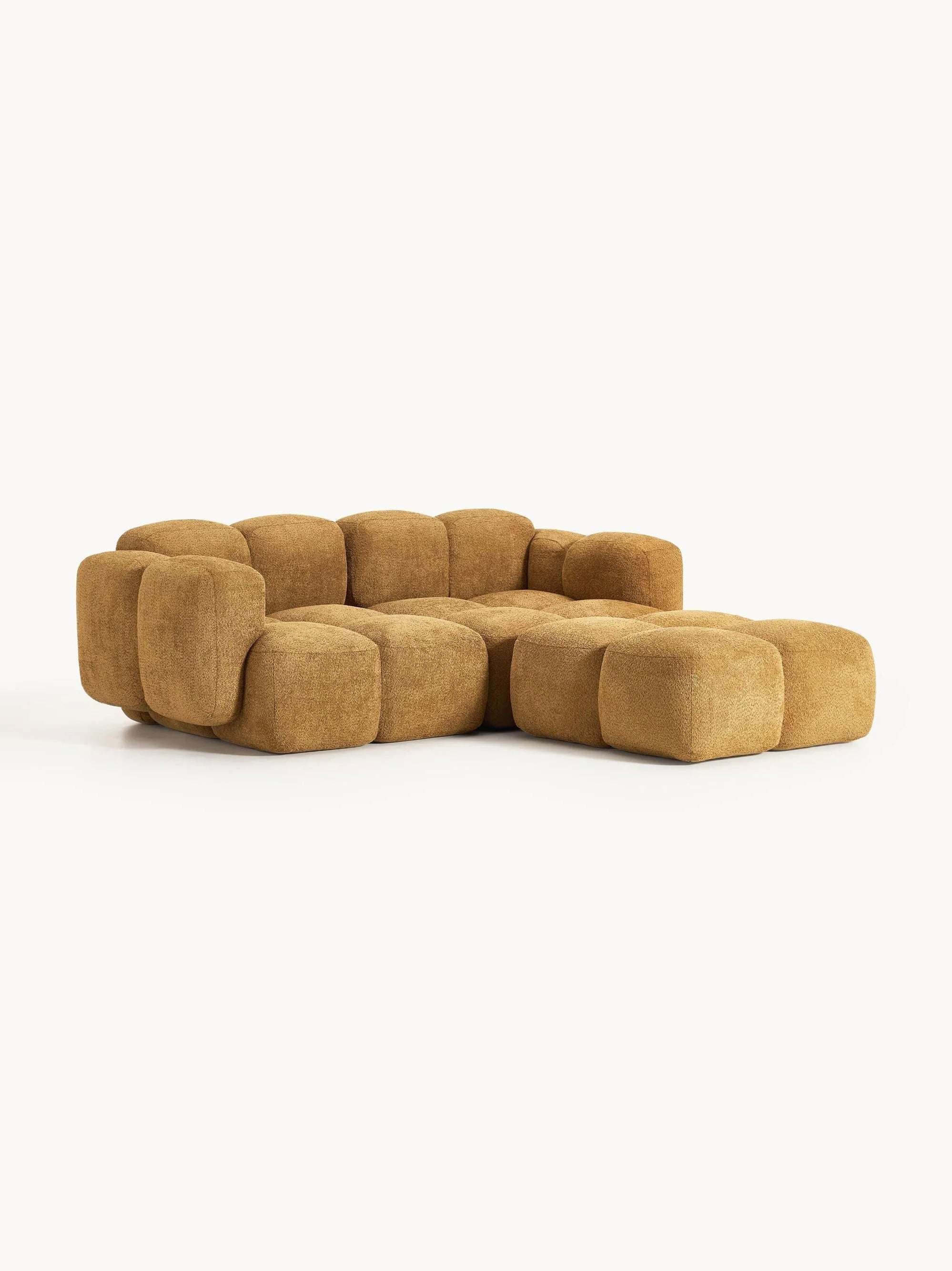Luno_2-Sitzer_Ecksofa #Variant_Gold-Rechts