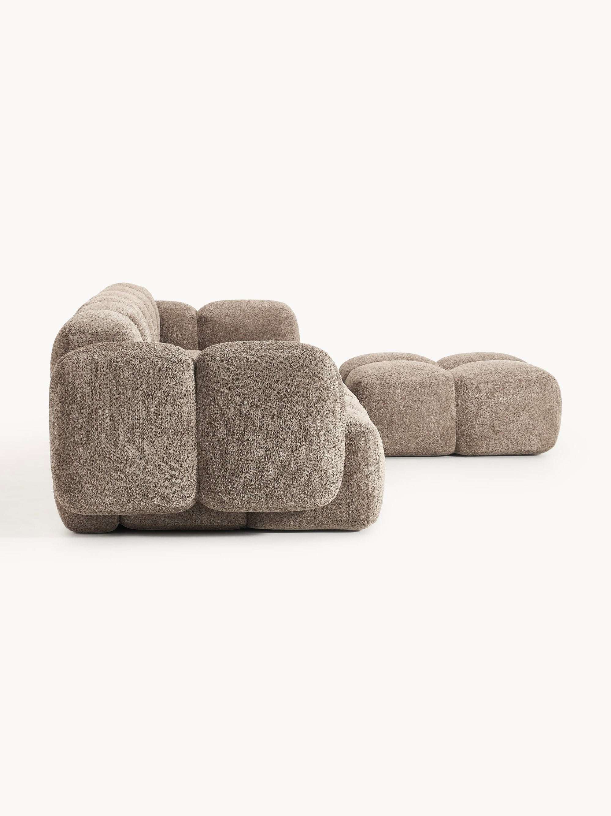 Luno 3-Sitzer Ecksofa (rechts) in Bouclé, 302 cm Breite-7