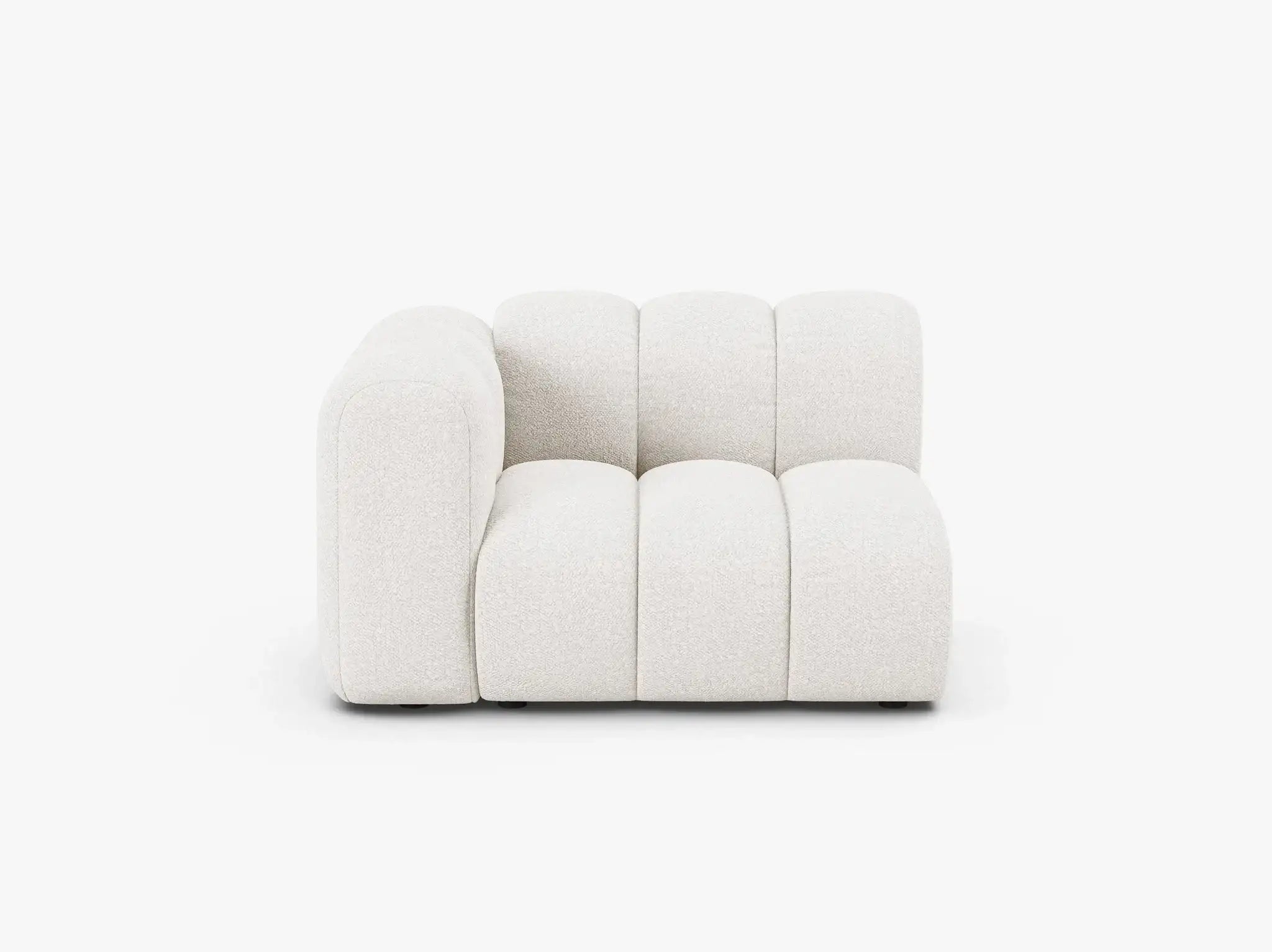 Grandé Modul (links) in Bouclé, 115 cm Breite - Modulsofa
