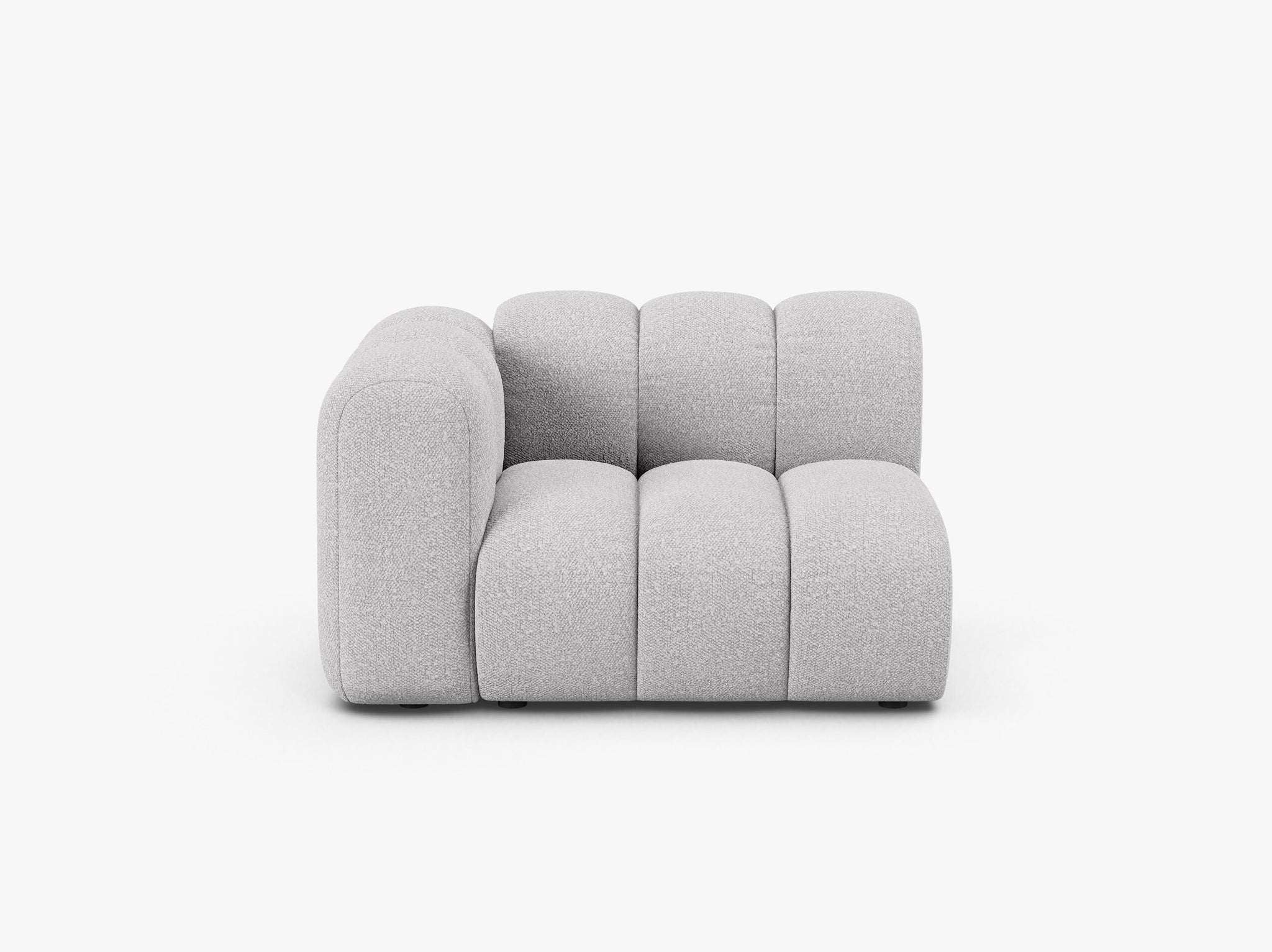Grandé Modul (links) in Bouclé, 115 cm Breite - Modulsofa
