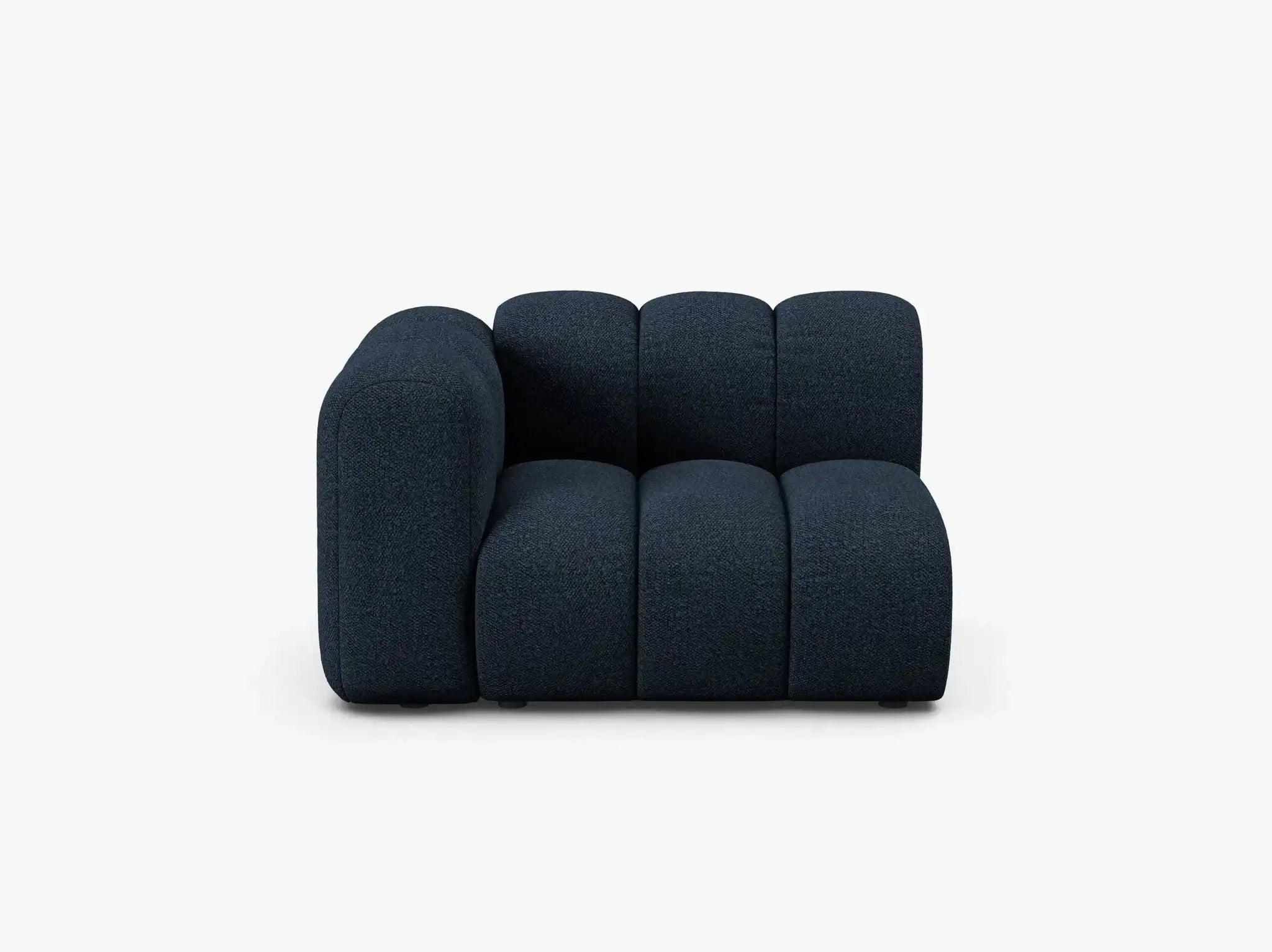 Grandé Modul (links) in Bouclé, 115 cm Breite - Modulsofa