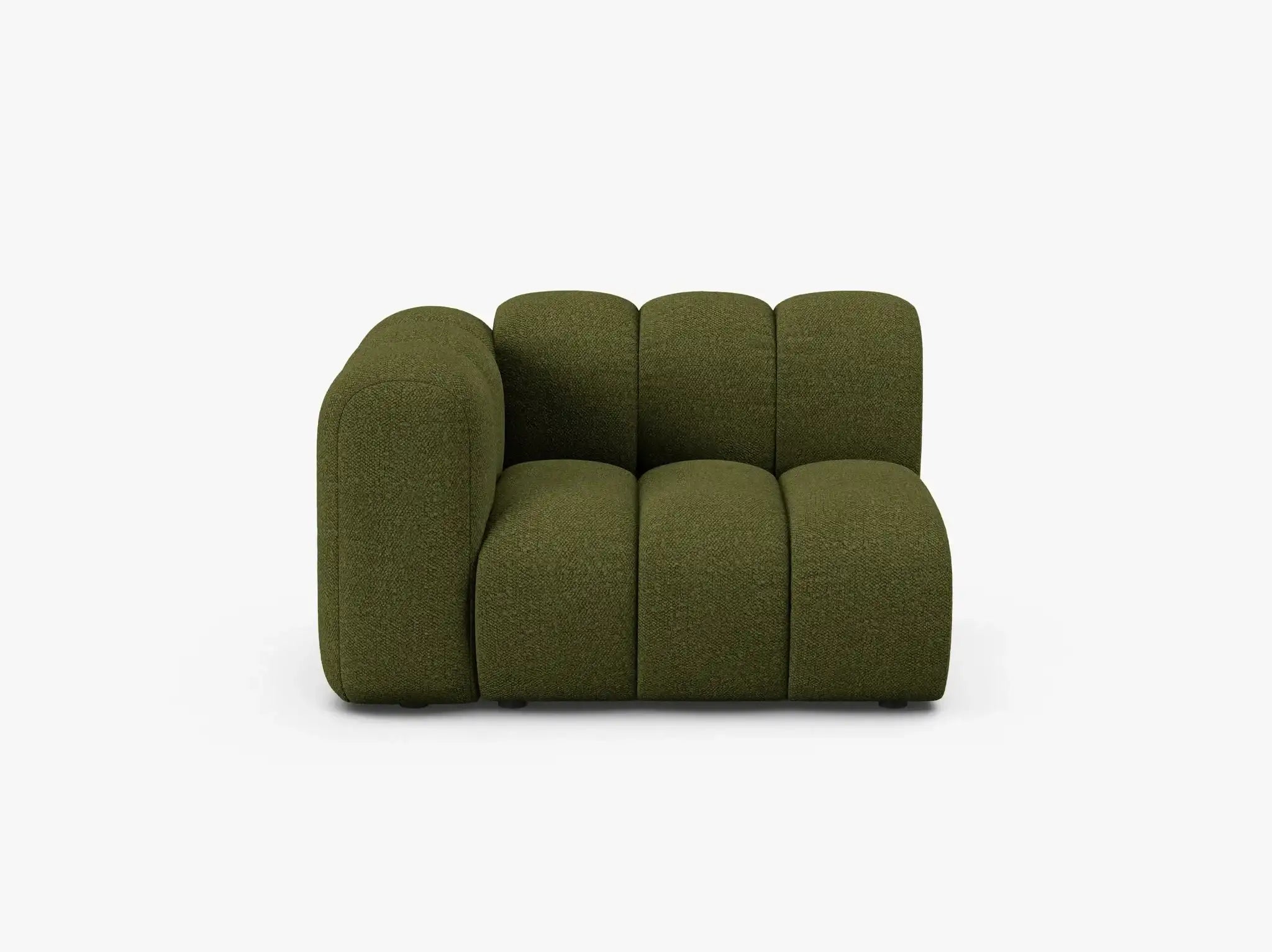 Grandé Modul (links) in Bouclé, 115 cm Breite - Modulsofa