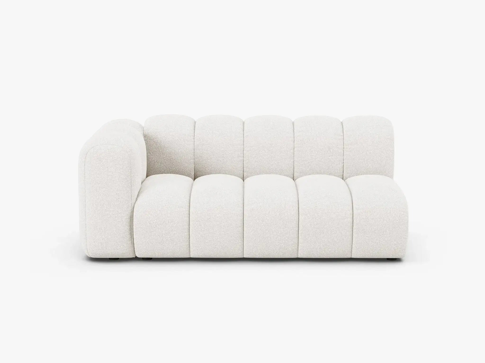 Grandé 3-Sitzer Modul (links) in Bouclé, 175 cm Breite - Modulsofa