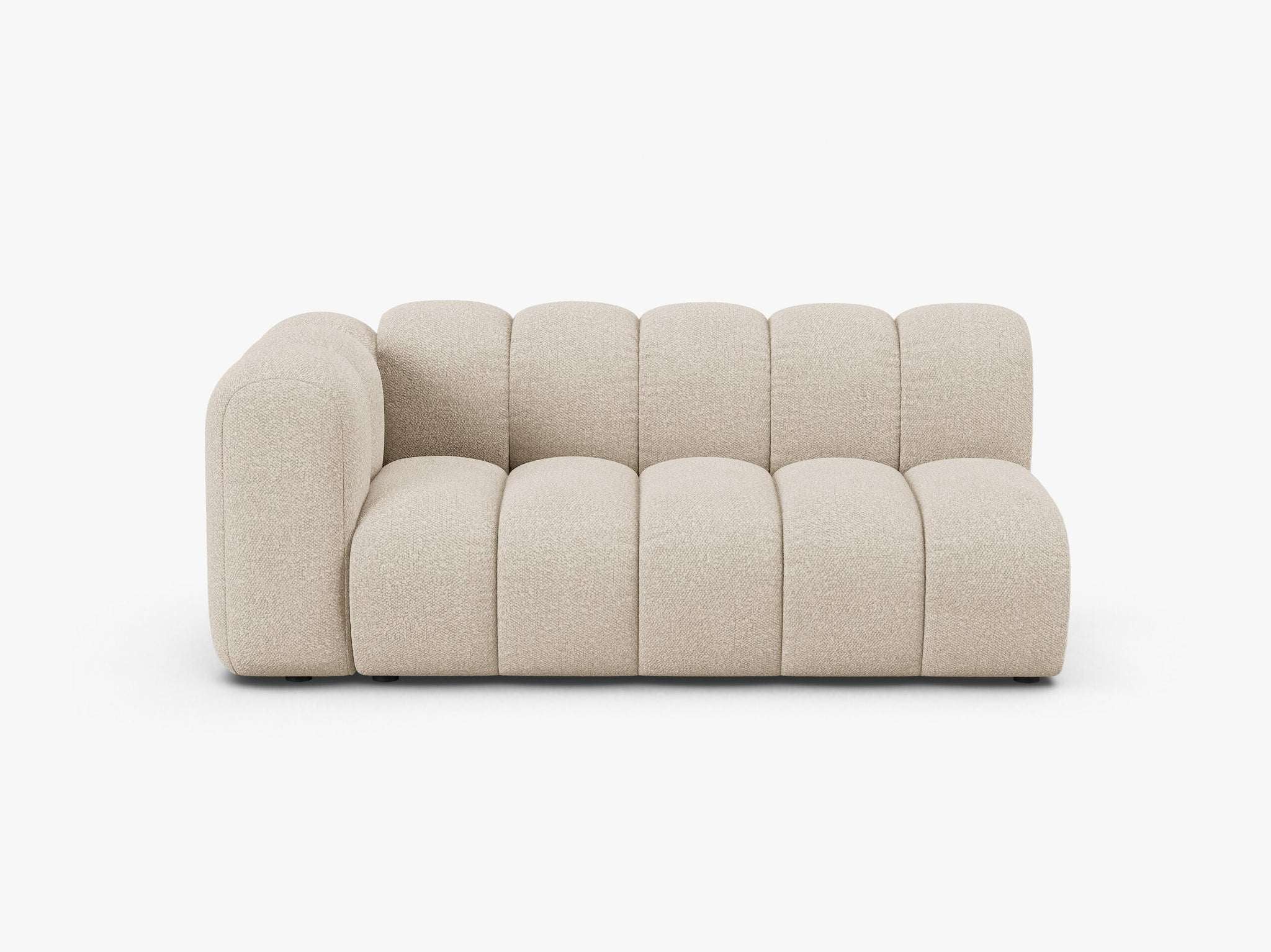 Grandé 3-Sitzer Modul (links) in Bouclé, 175 cm Breite - Modulsofa