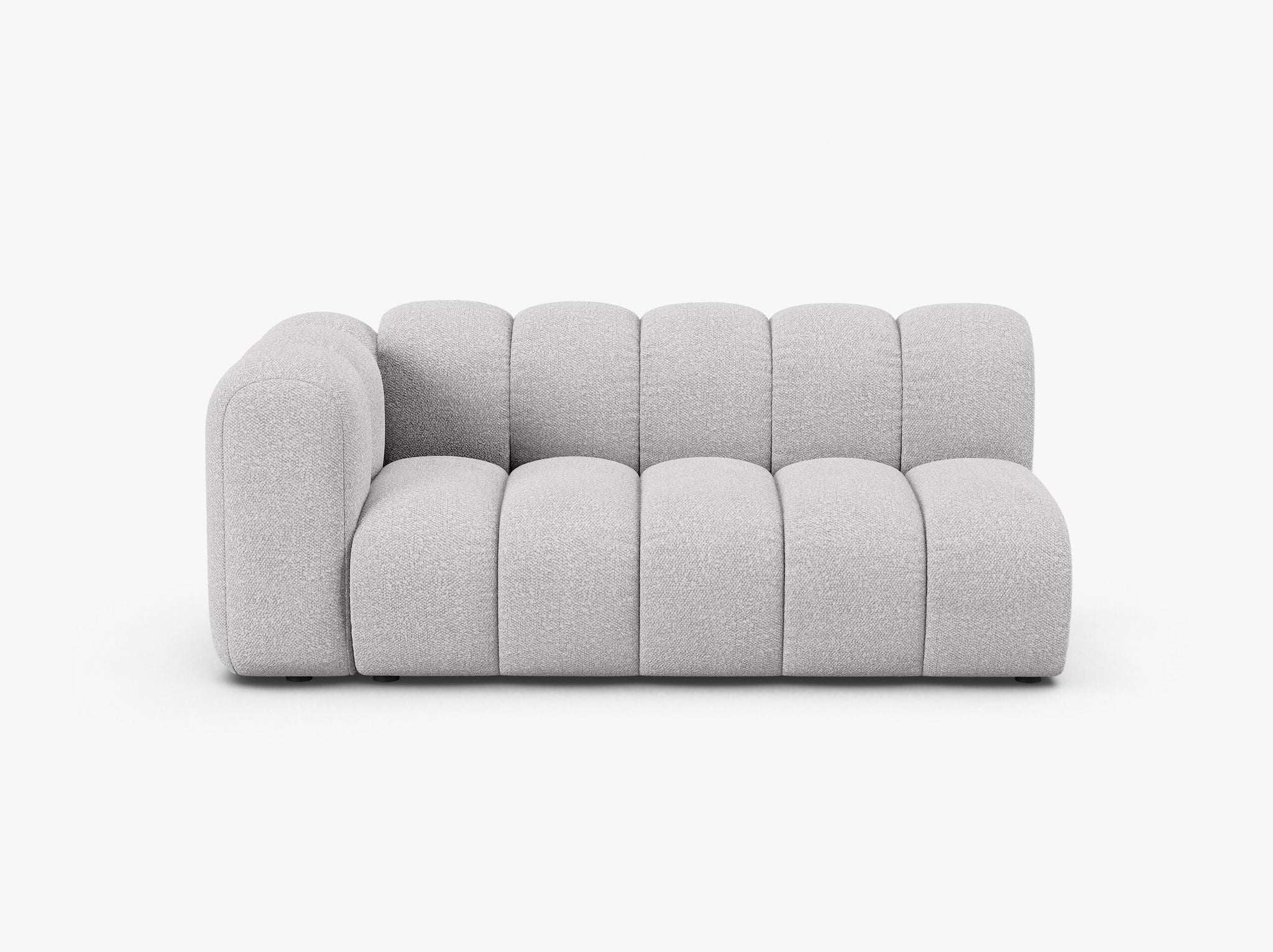 Grandé 3-Sitzer Modul (links) in Bouclé, 175 cm Breite - Modulsofa