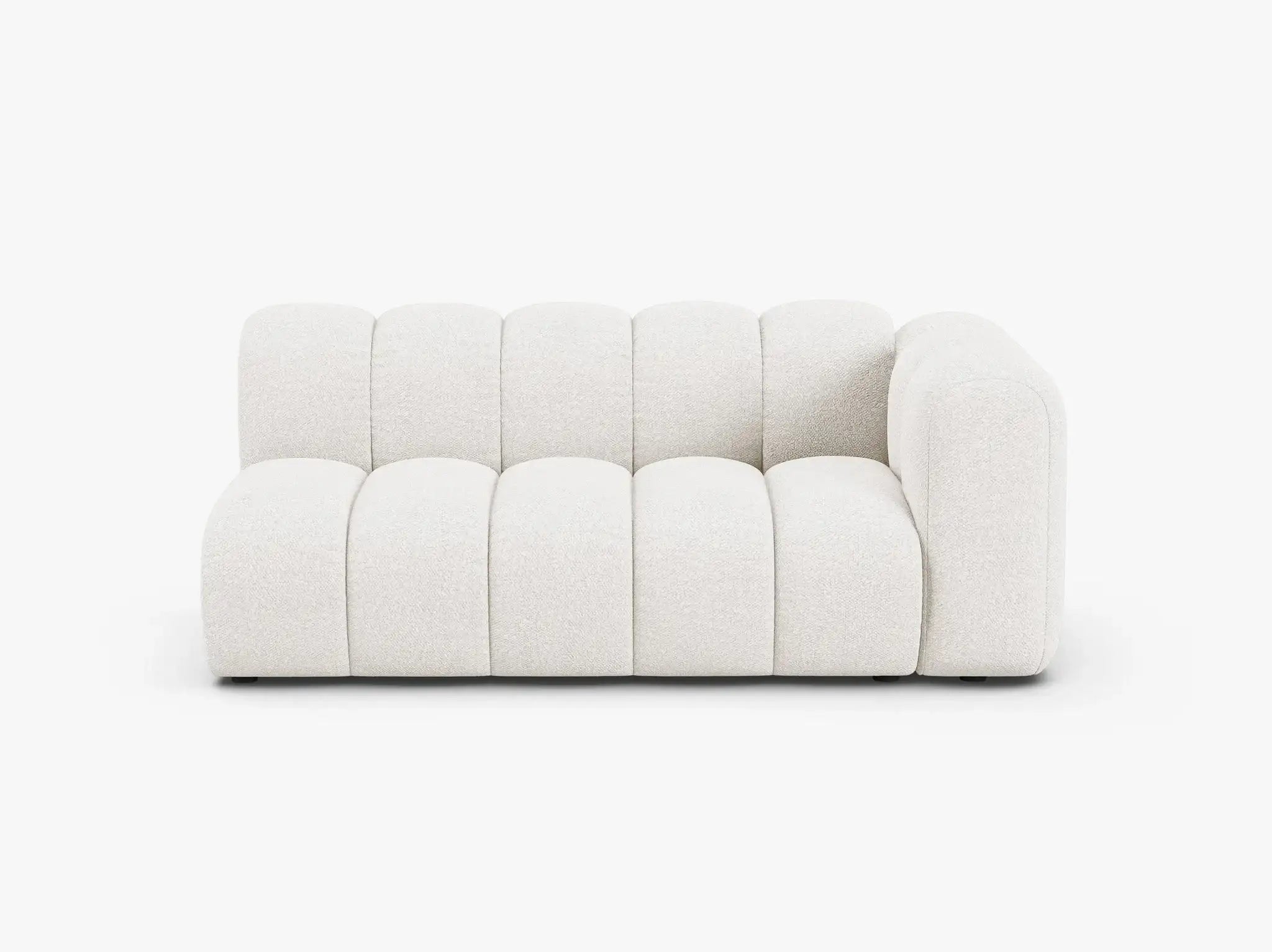 Grandé 3-Sitzer Modul (rechts) in Bouclé, 175 cm Breite - Modulsofa