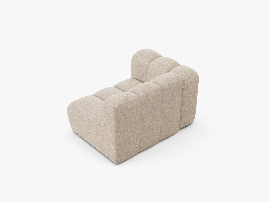 Grandé Modul (links) in Bouclé, 115 cm Breite - Modulsofa
