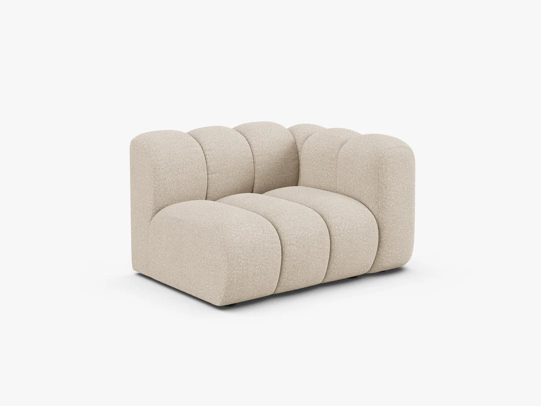 Grandé Modul (rechts) in Bouclé, 115 cm Breite - Modulsofa