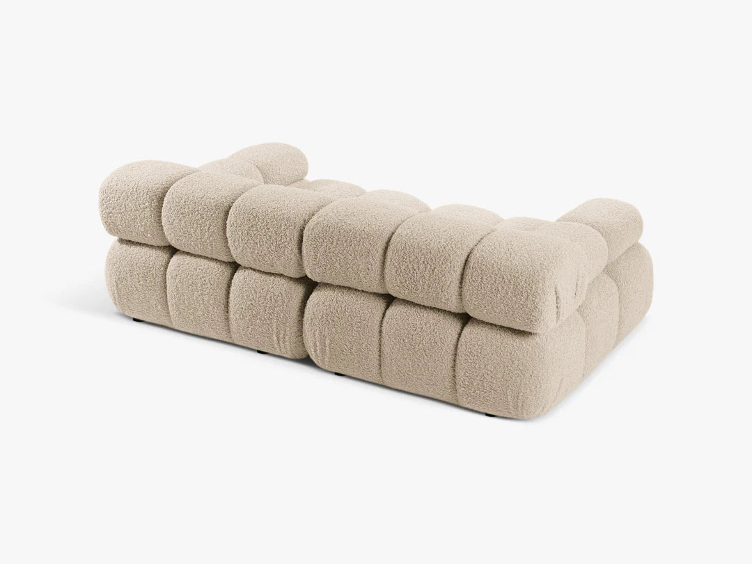 Selene 2-Sitzer Sofa in Bouclé, 188 cm Breite - Modulsofa #Variant_Beige