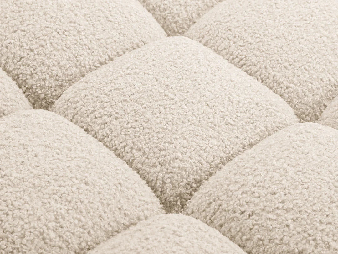 Selene 2-Sitzer Sofa in Bouclé, 188 cm Breite - Modulsofa #Variant_Beige