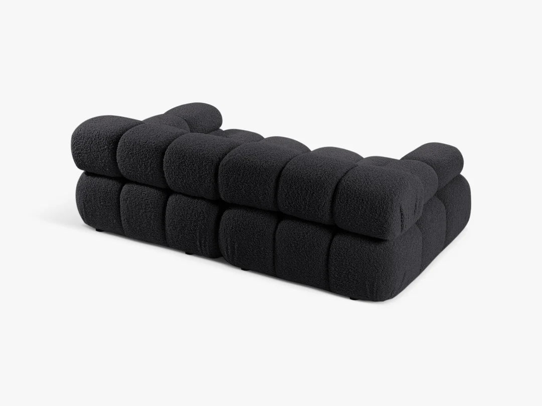Selene 2-Sitzer Sofa in Bouclé, 188 cm Breite - Modulsofa #Variant_Graphit
