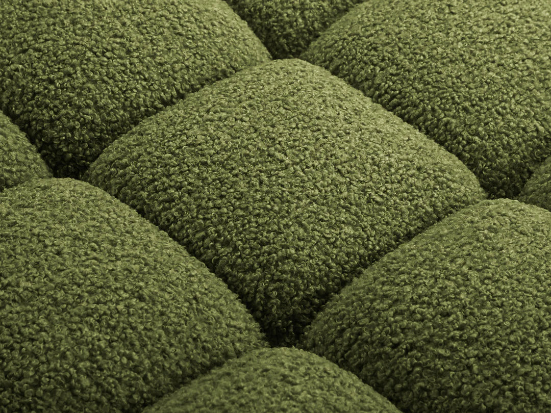 Selene 2-Sitzer Sofa in Bouclé, 188 cm Breite - Modulsofa #Variant_Grün