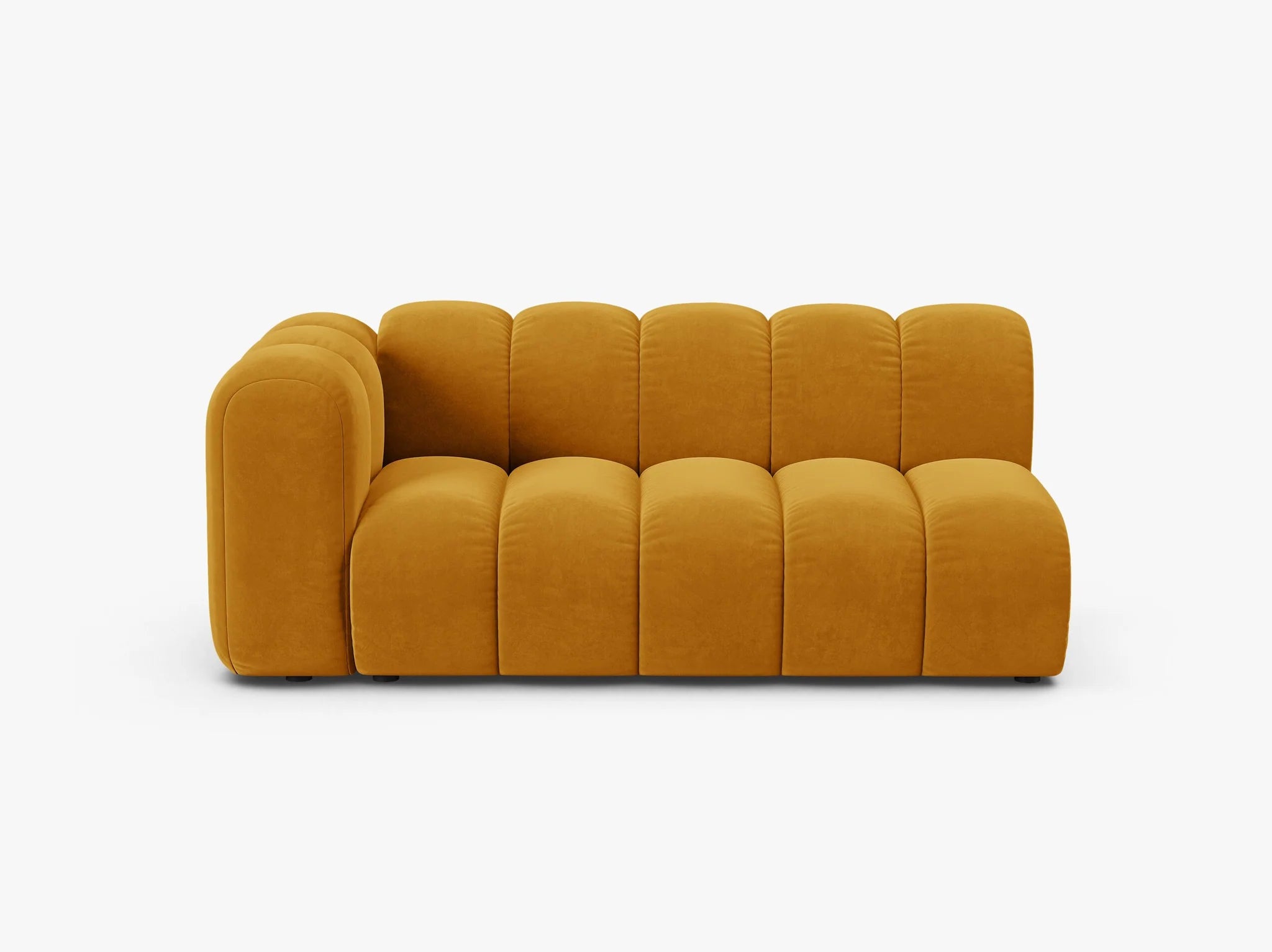 Grandé 3-Sitzer Modul (links) in Samt, 175 cm Breite - Modulsofa