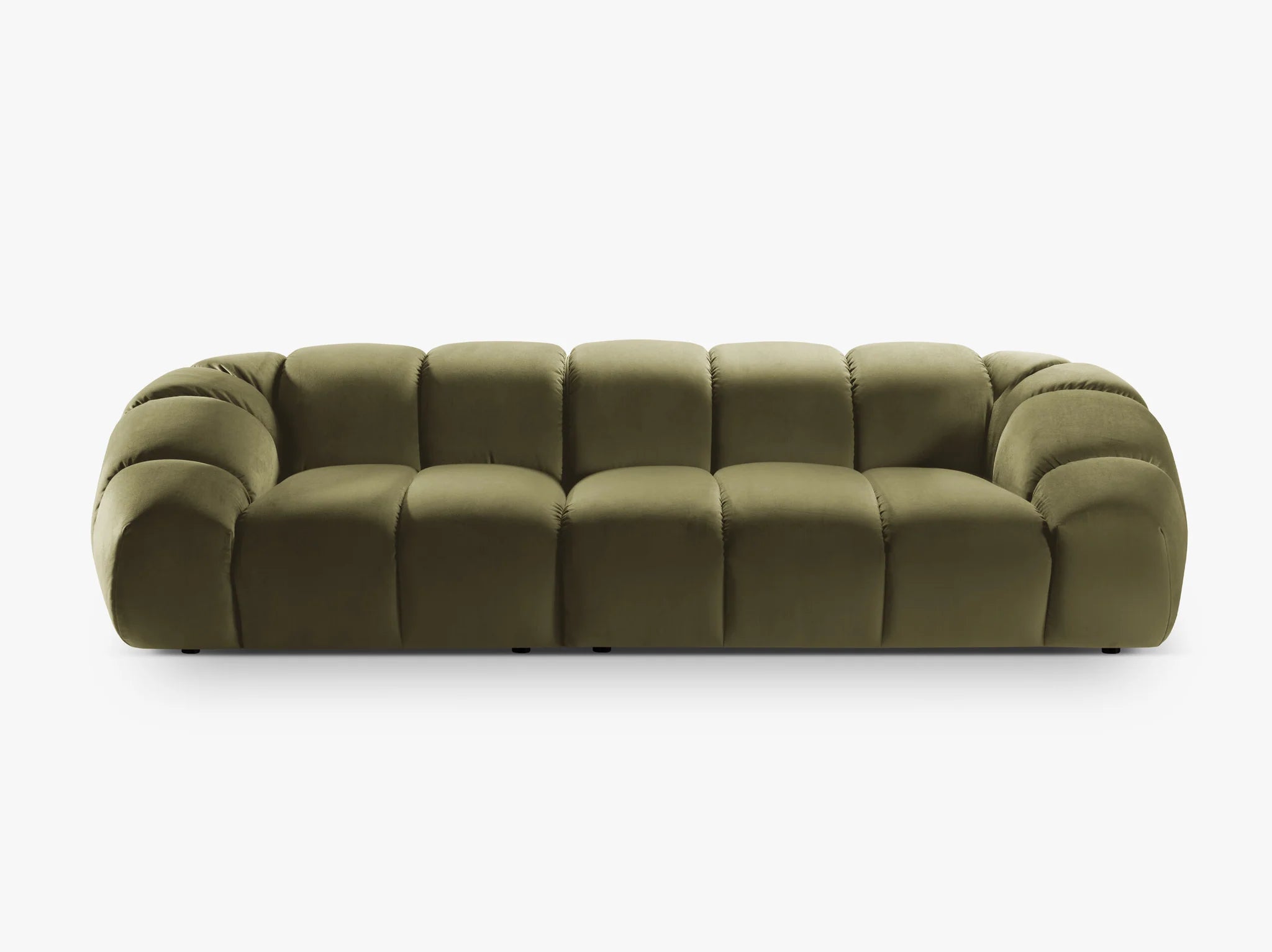 Monto in Samt, 294 cm Breite - Modulsofa