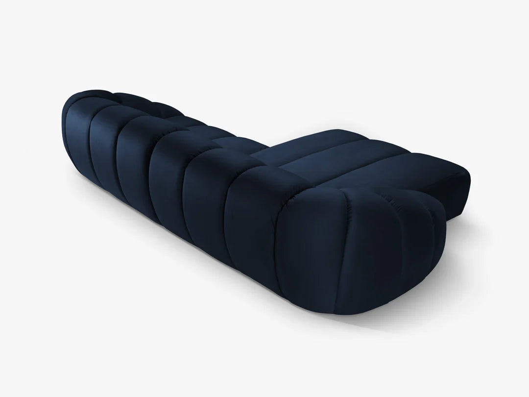 Monto in Samt, 305 cm Breite - Bubble Modulsofa #Variant_Blau-Links