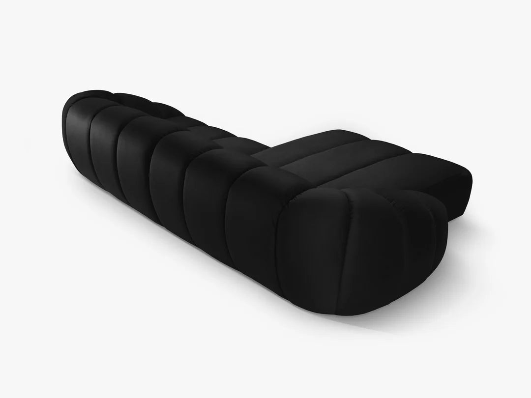 Monto in Samt, 305 cm Breite - Bubble Modulsofa #Variant_Schwarz-Links