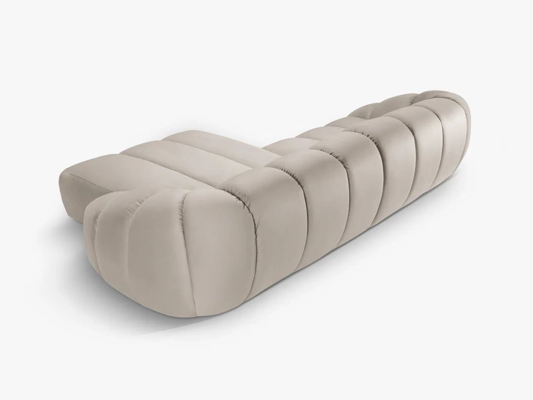 Monto in Samt, 305 cm Breite - Bubble Modulsofa #Variant_Beige-Rechts