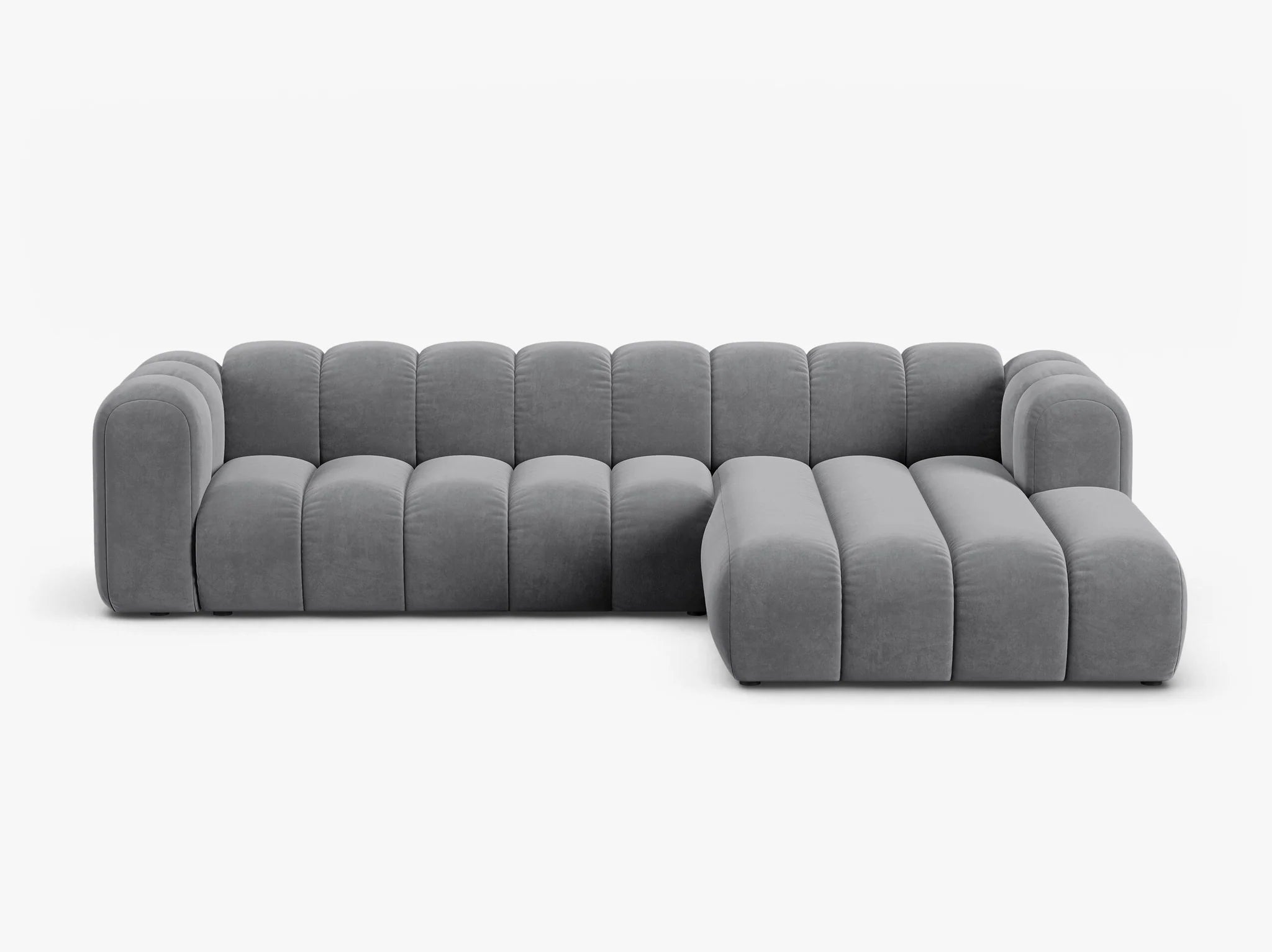 Grandé in Samt, 290 cm Breite - Modulsofa