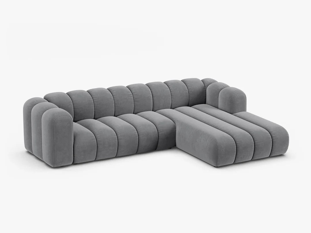 Grandé in Samt, 290 cm Breite - Modulsofa