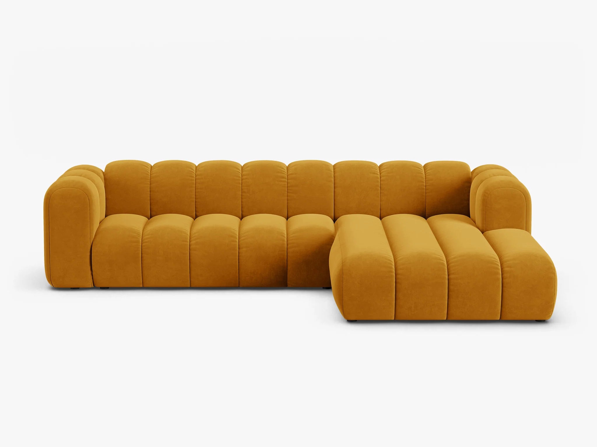 Grandé in Samt, 290 cm Breite - Modulsofa