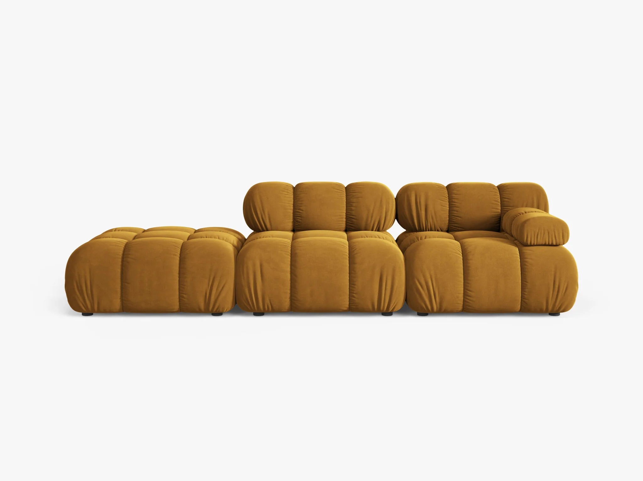 Selene in Samt, 282 cm Breite - Modulsofa