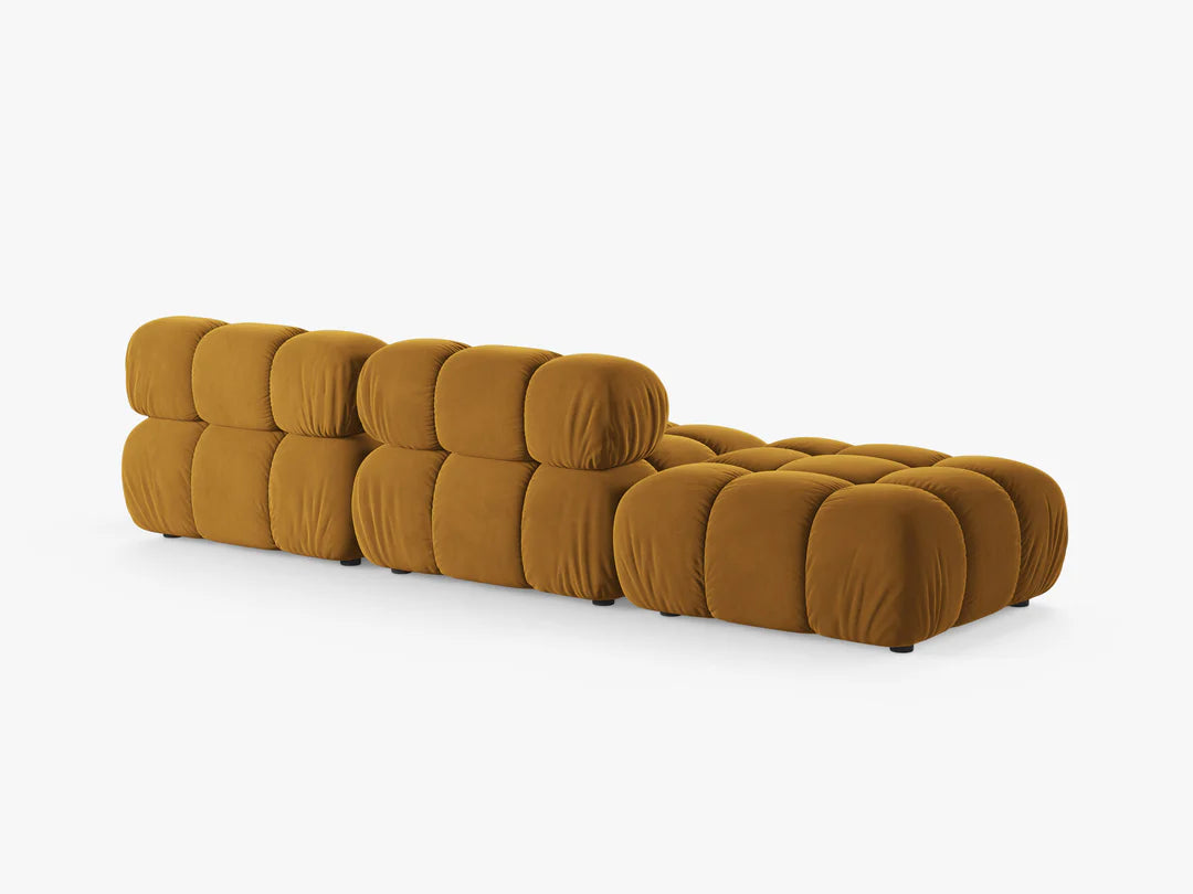 Selene in Samt, 282 cm Breite - Modulsofa