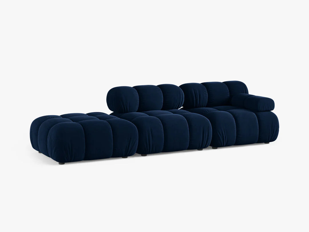 Selene in Samt, 282 cm Breite - Modulsofa