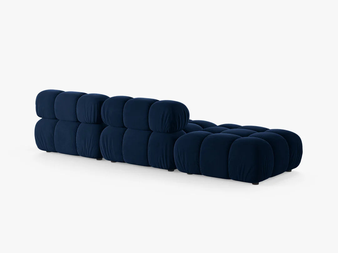 Selene in Samt, 282 cm Breite - Modulsofa