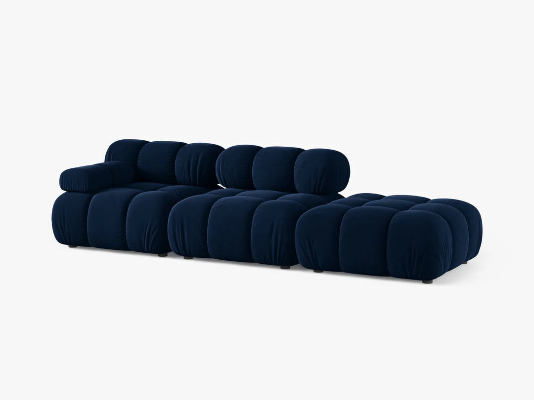 Selene in Samt, 282 cm Breite - Modulsofa