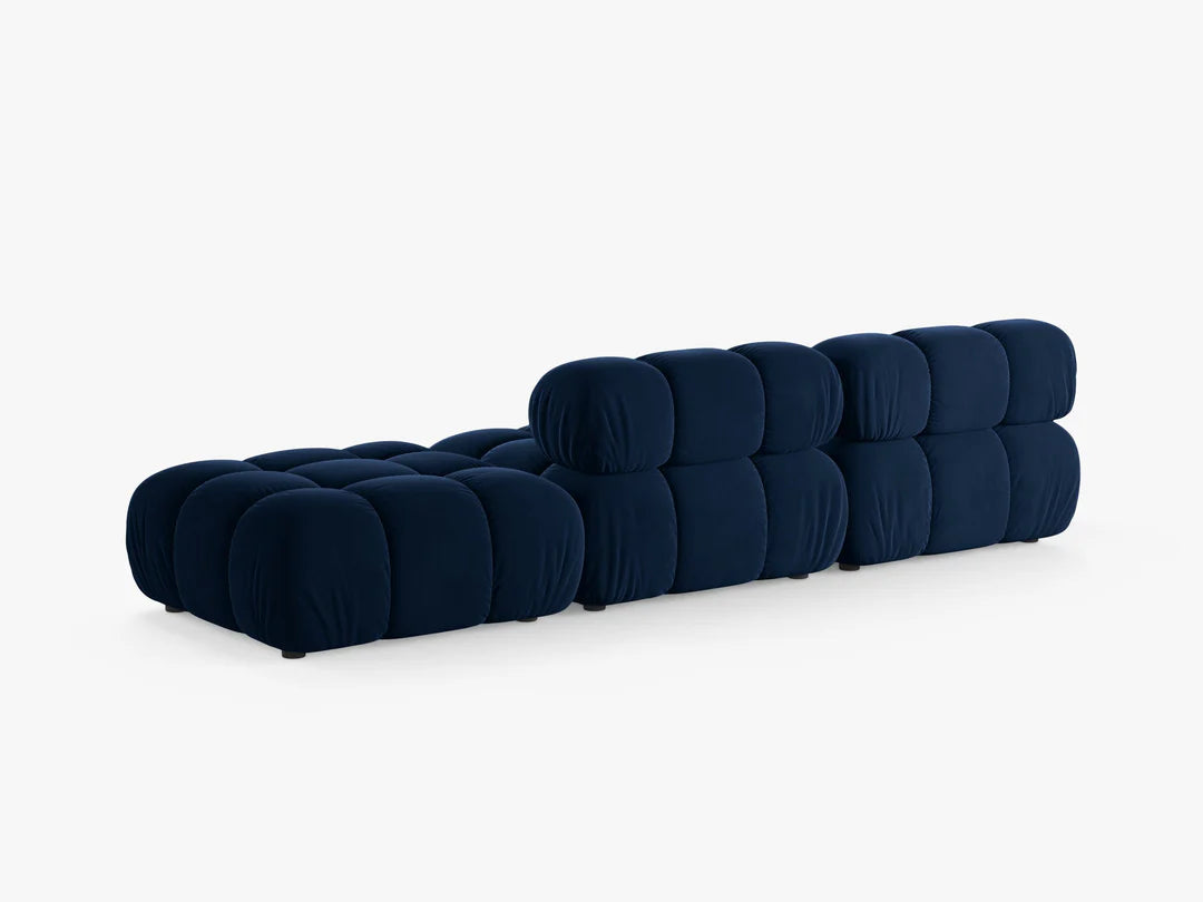 Selene in Samt, 282 cm Breite - Modulsofa