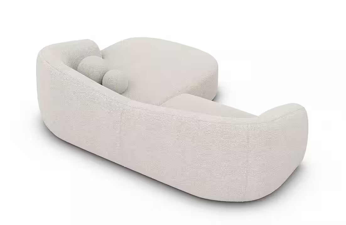 Molia Ecksofa (rechts) in Bouclé, 238 cm Breite-2