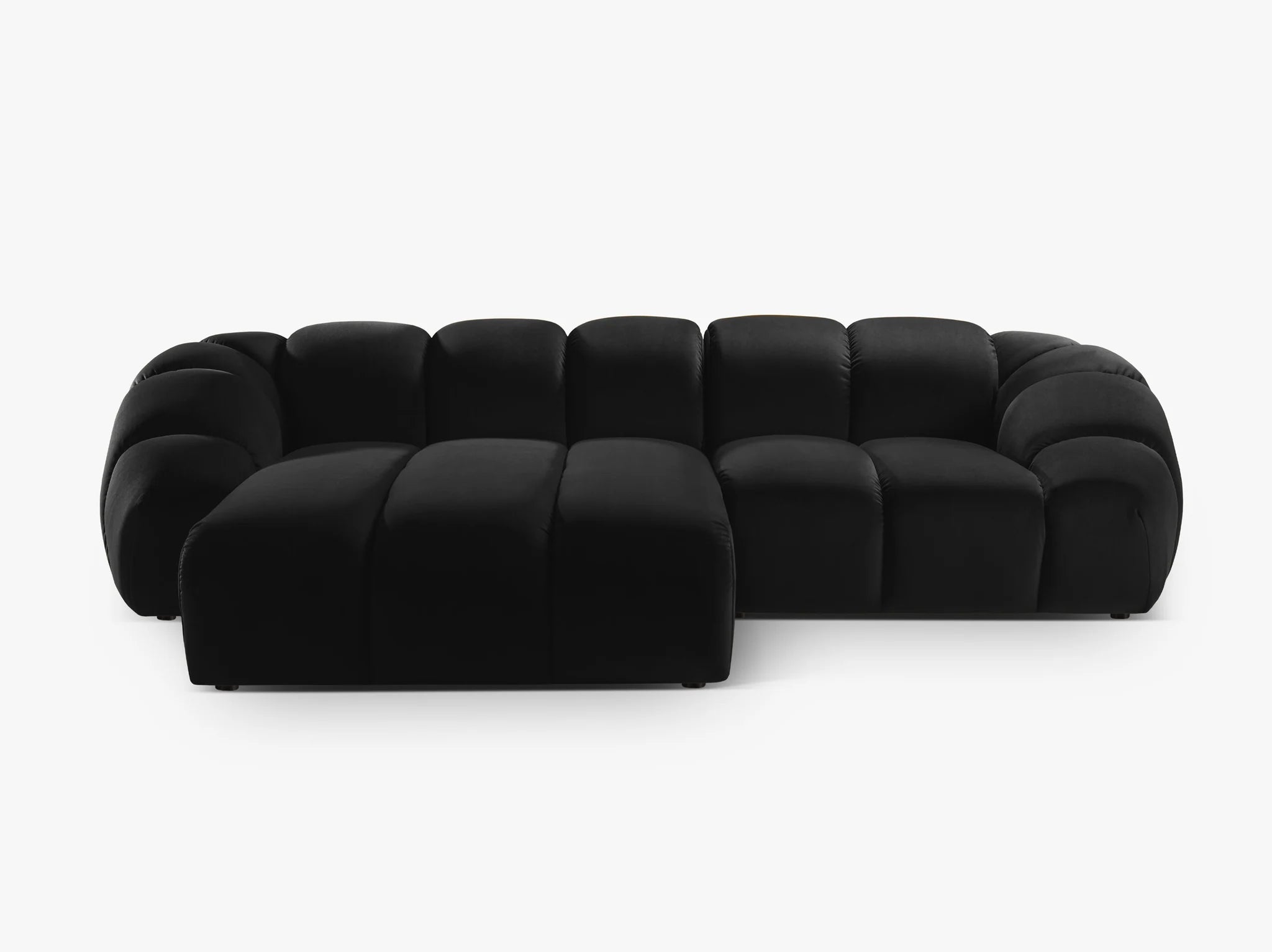 Monto Ecksofa (links) in Samt, 270 cm Breite - Modulsofa-1
