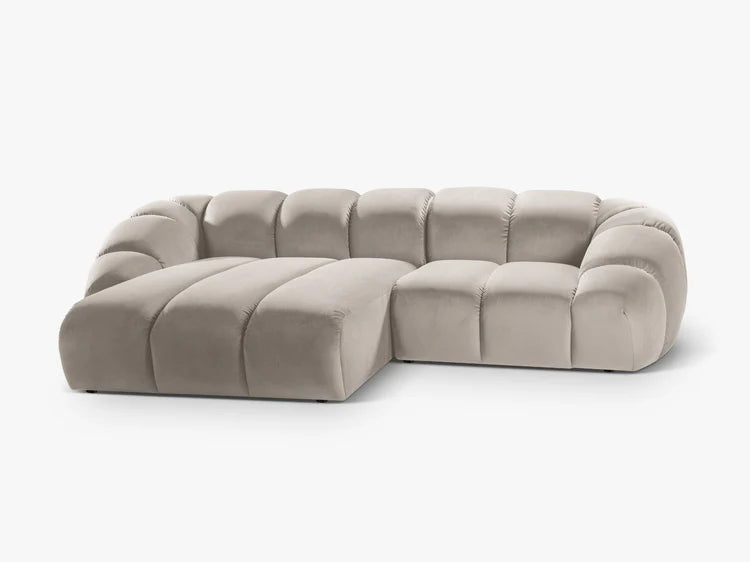 Monto Ecksofa (links) in Samt, 270 cm Breite - Modulsofa-5