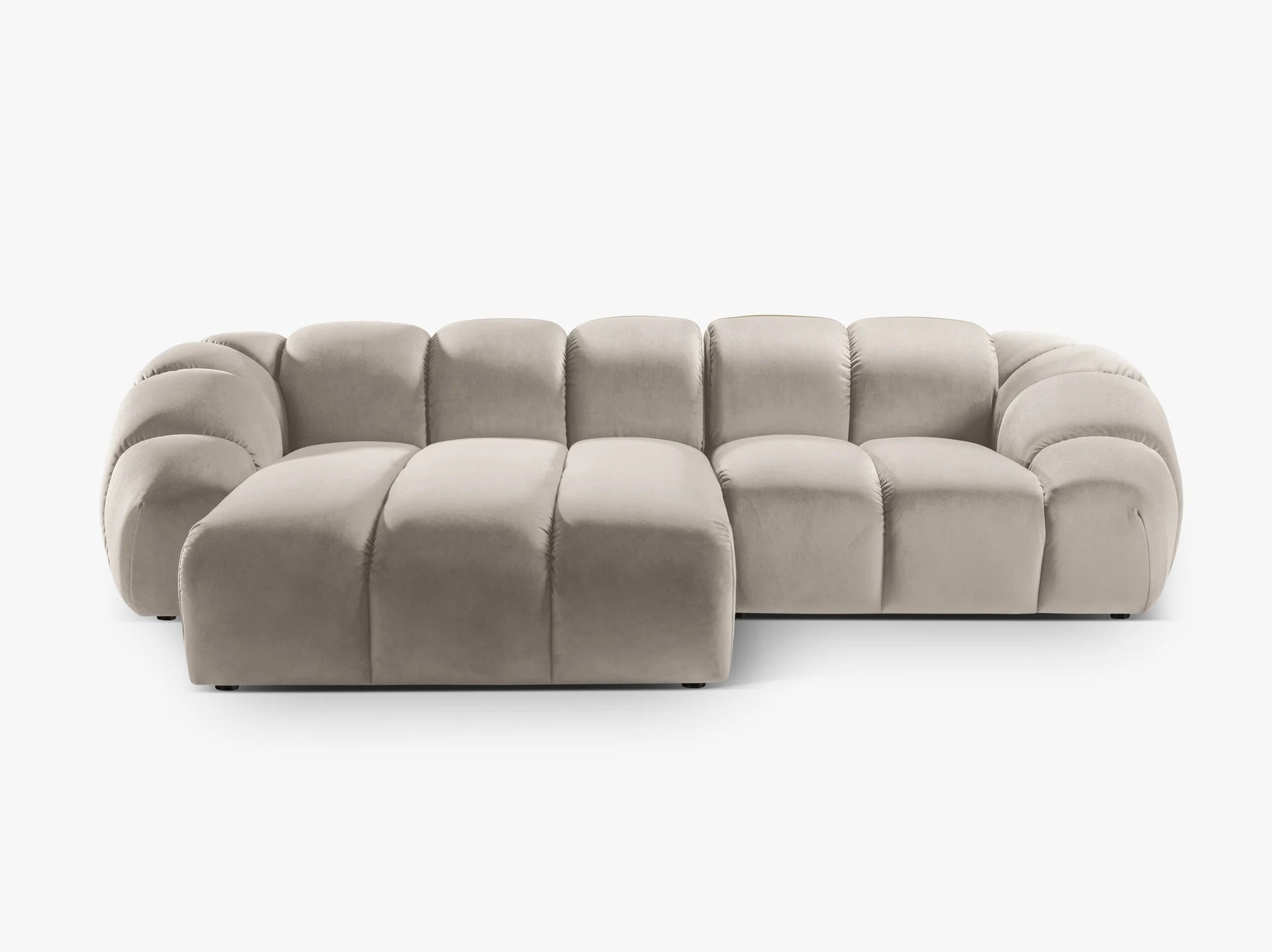 Monto Ecksofa (links) in Samt, 270 cm Breite - Modulsofa-8