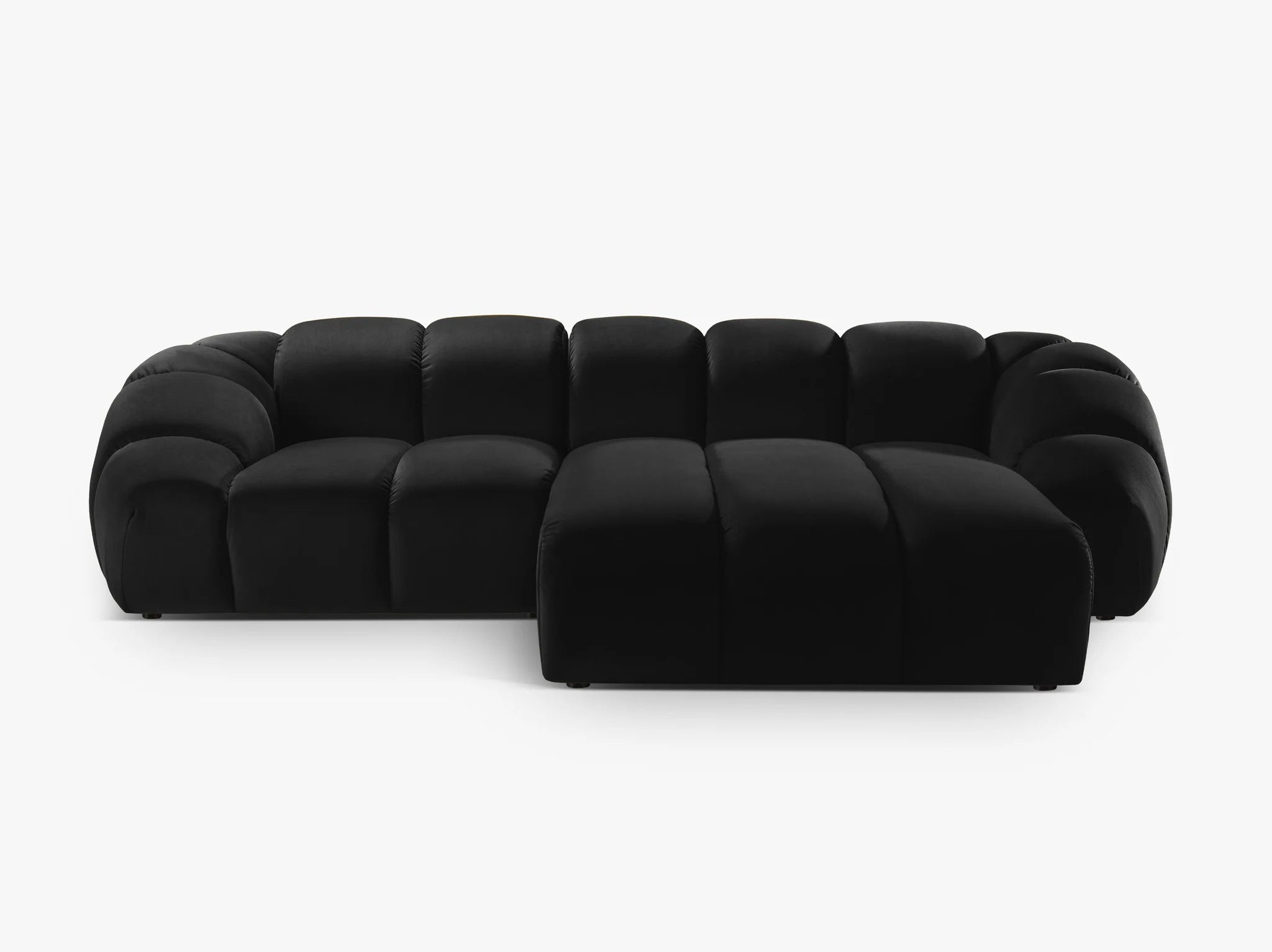 Monto Ecksofa (rechts) in Samt, 270 cm Breite - Modulsofa-1
